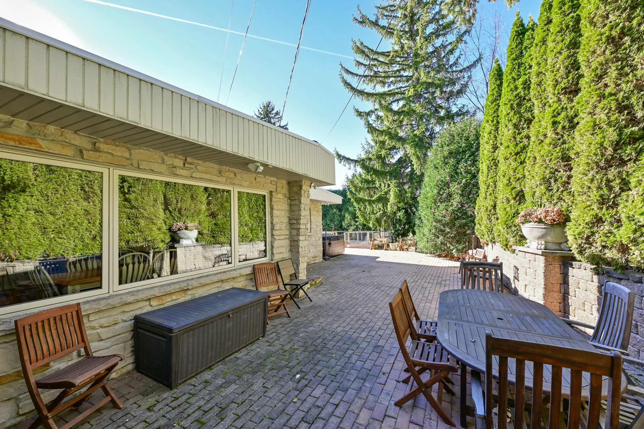 spacious patio