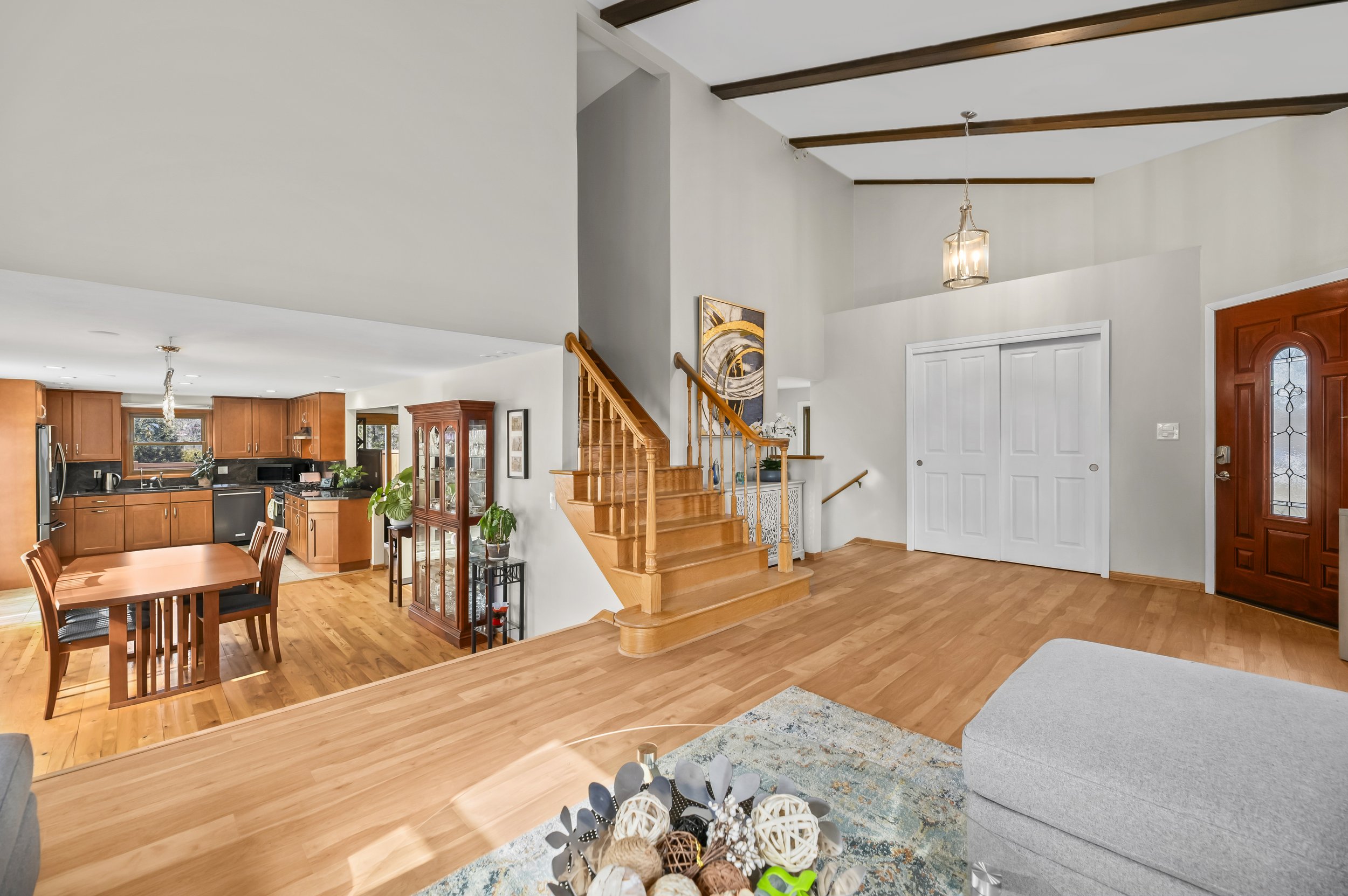 open concept into dining room