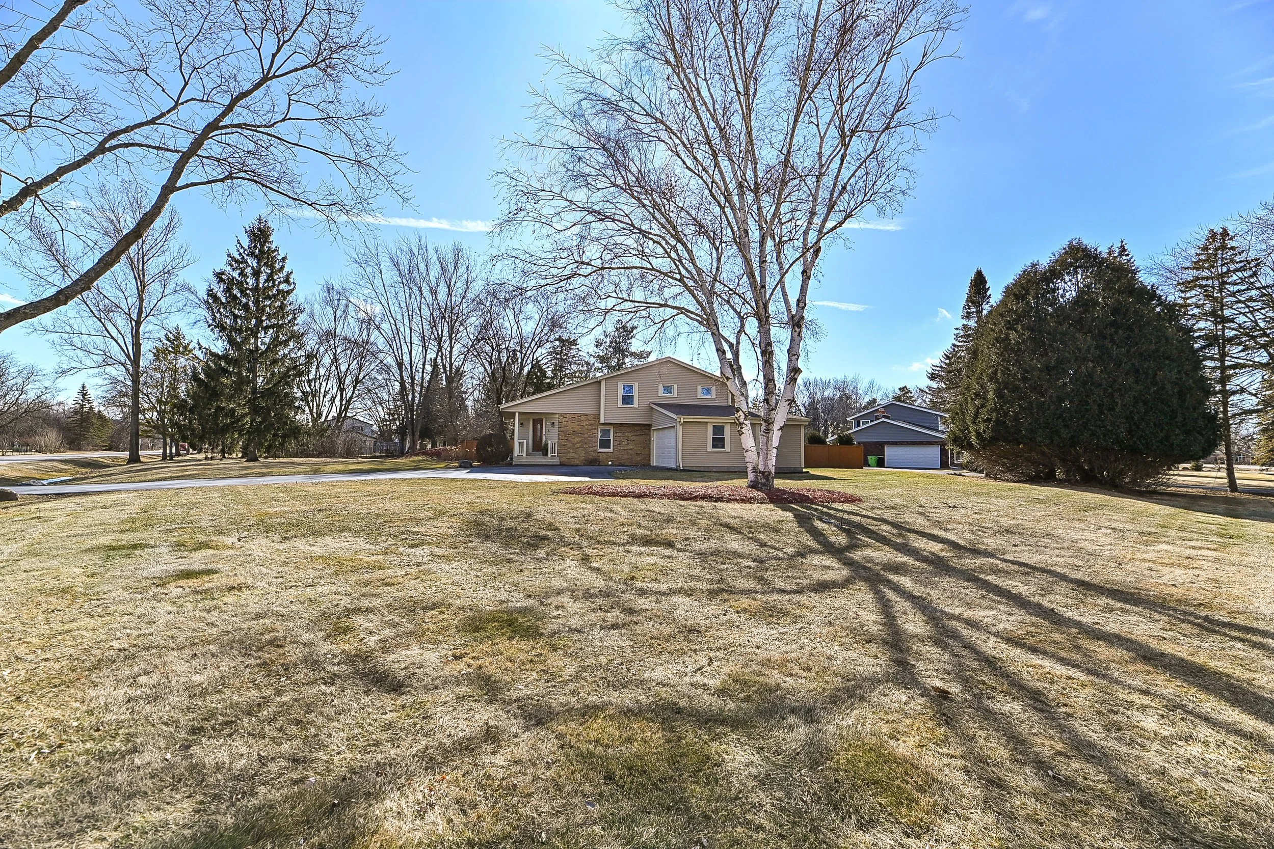 well maintained yard