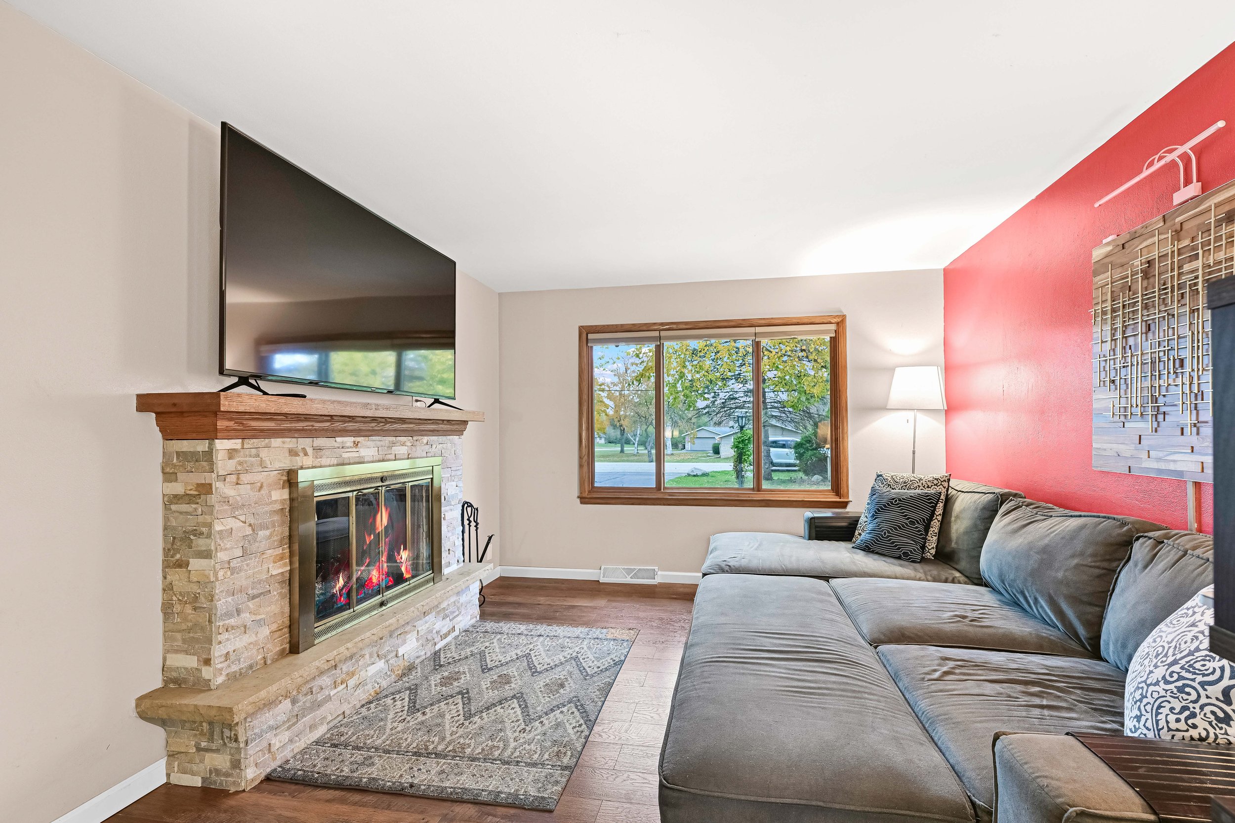 Fireplace in Family Room