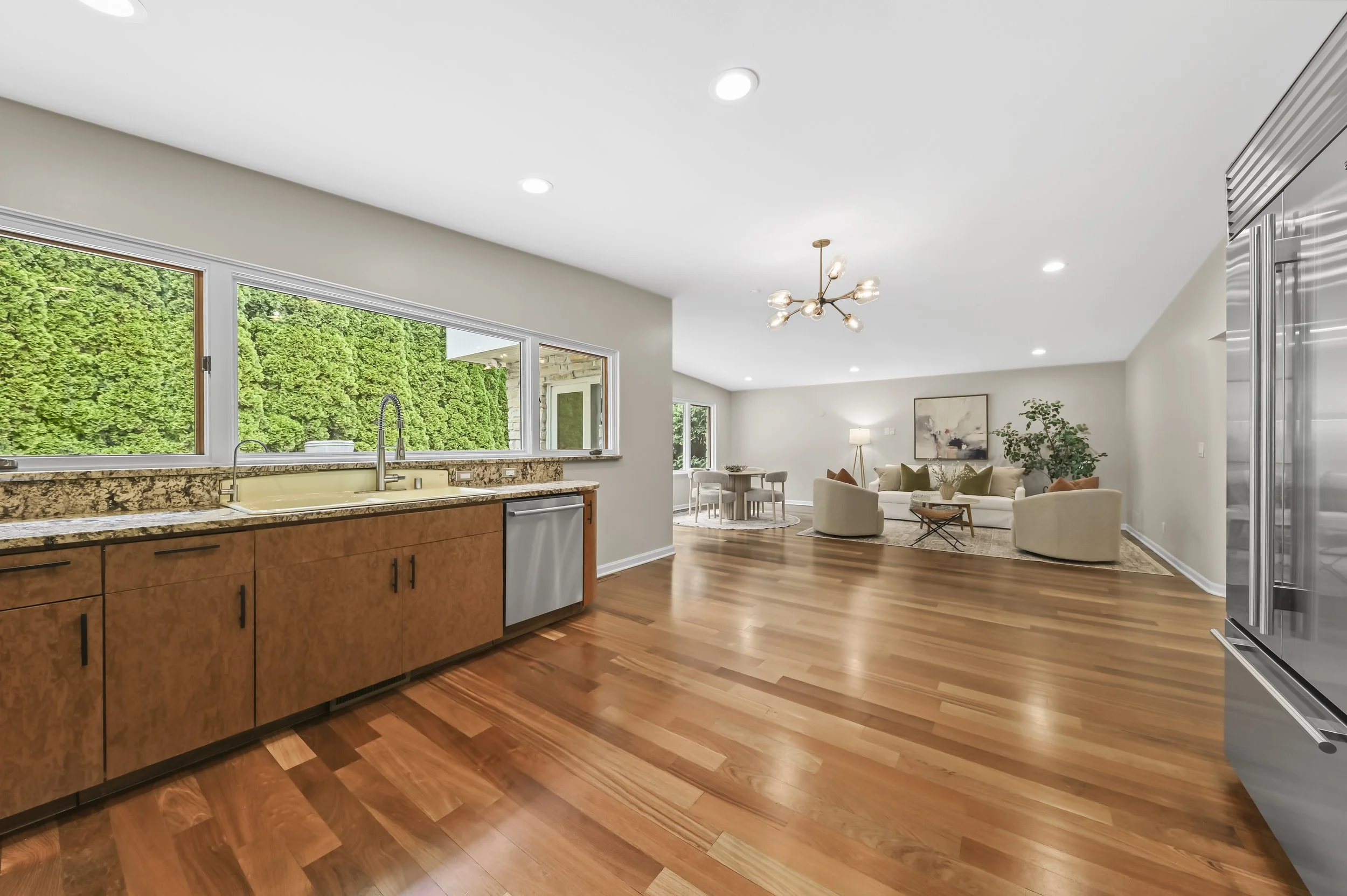kitchen to family room