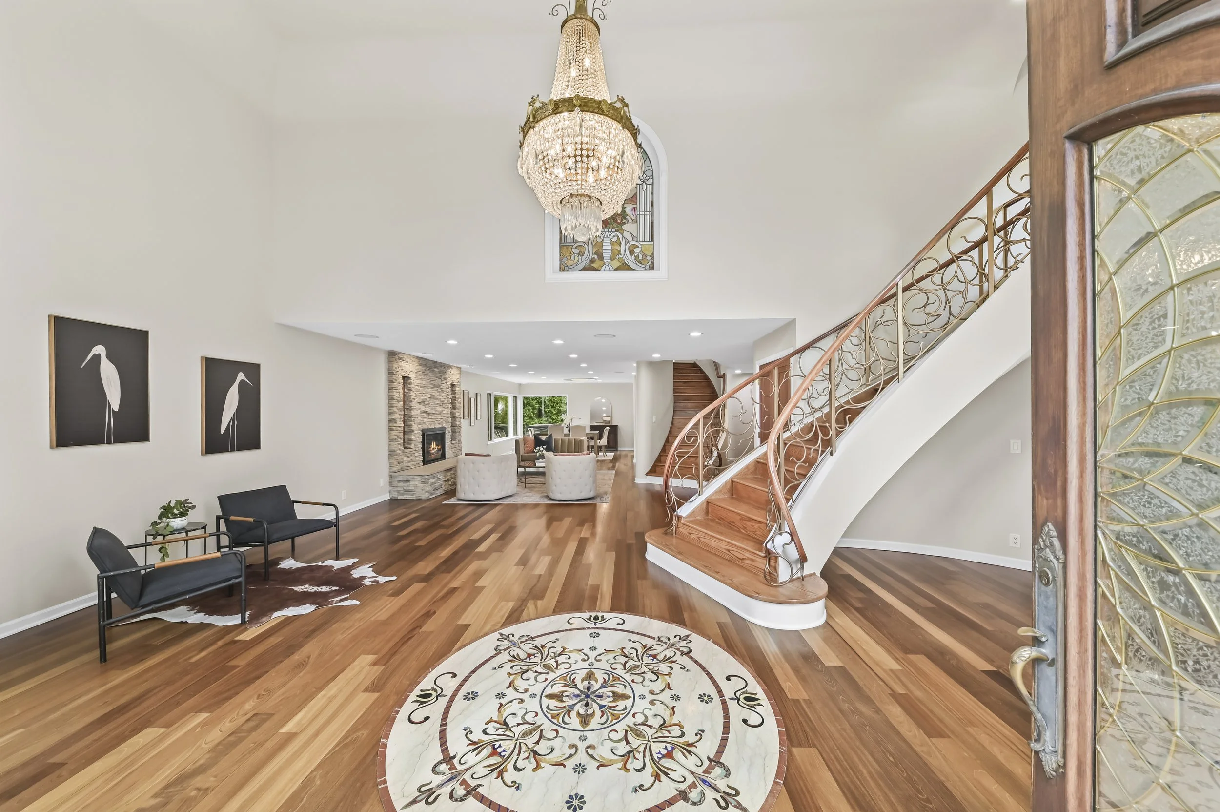 Front entrance into living room