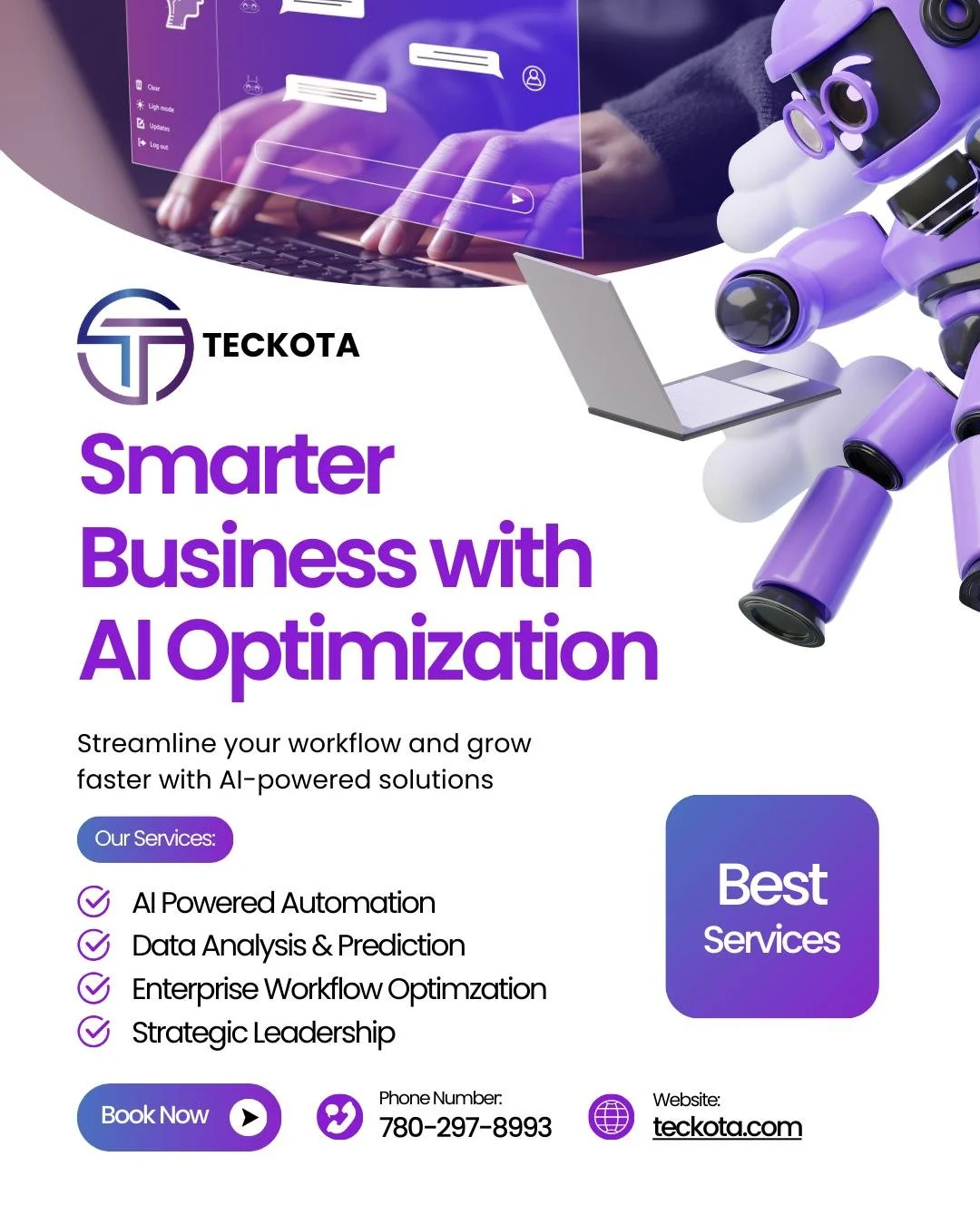 Welcome to Teckota &mdash; modern, driven, and built for businesses ready to level up.

#Teckota #ModernIT #ITConsulting #DigitalSolutions #FutureReady #TechDriven #StrategicLeadership