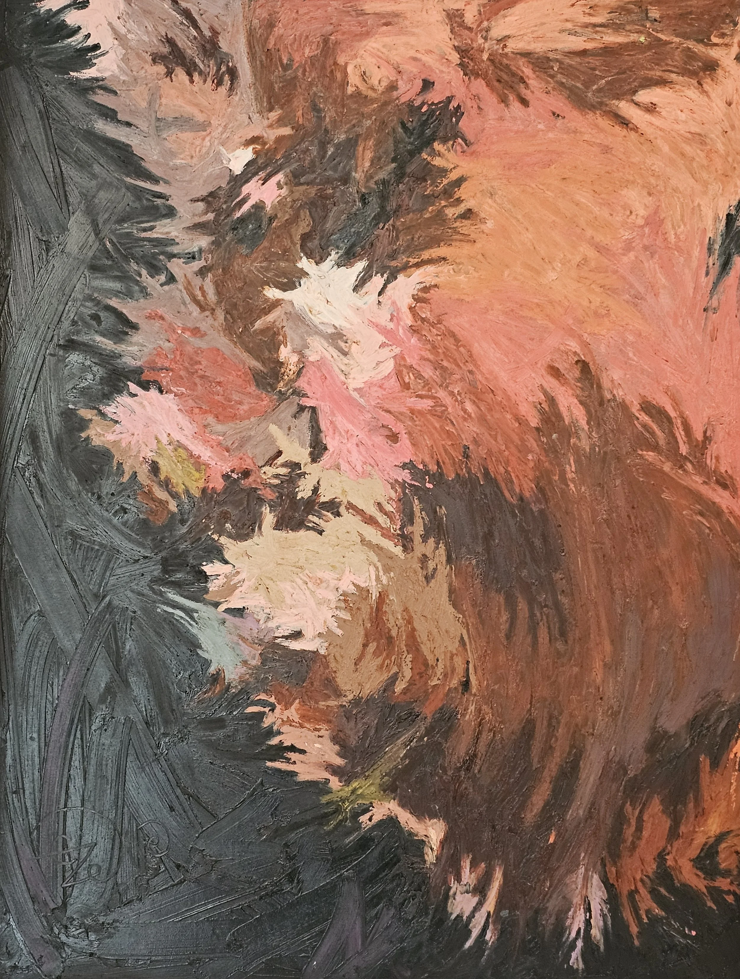 "It is what it is", 2025. Oilsticks on canvas,  42 x 54 inches