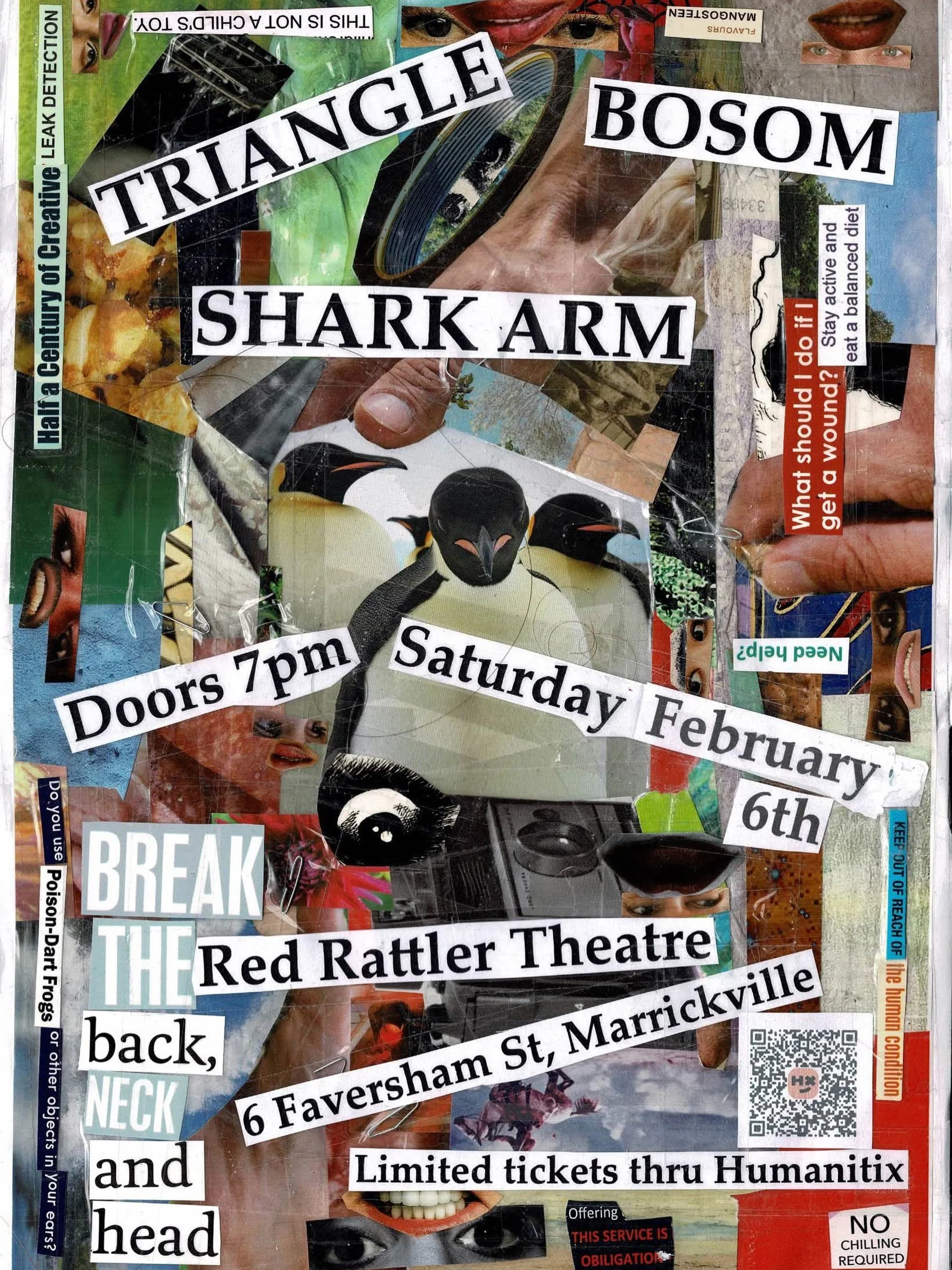 BOSOM, TRIANGLE, SHARK ARM