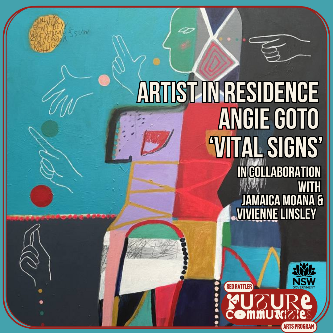 Artist in Residence Angie Goto showing 'Vital Signs