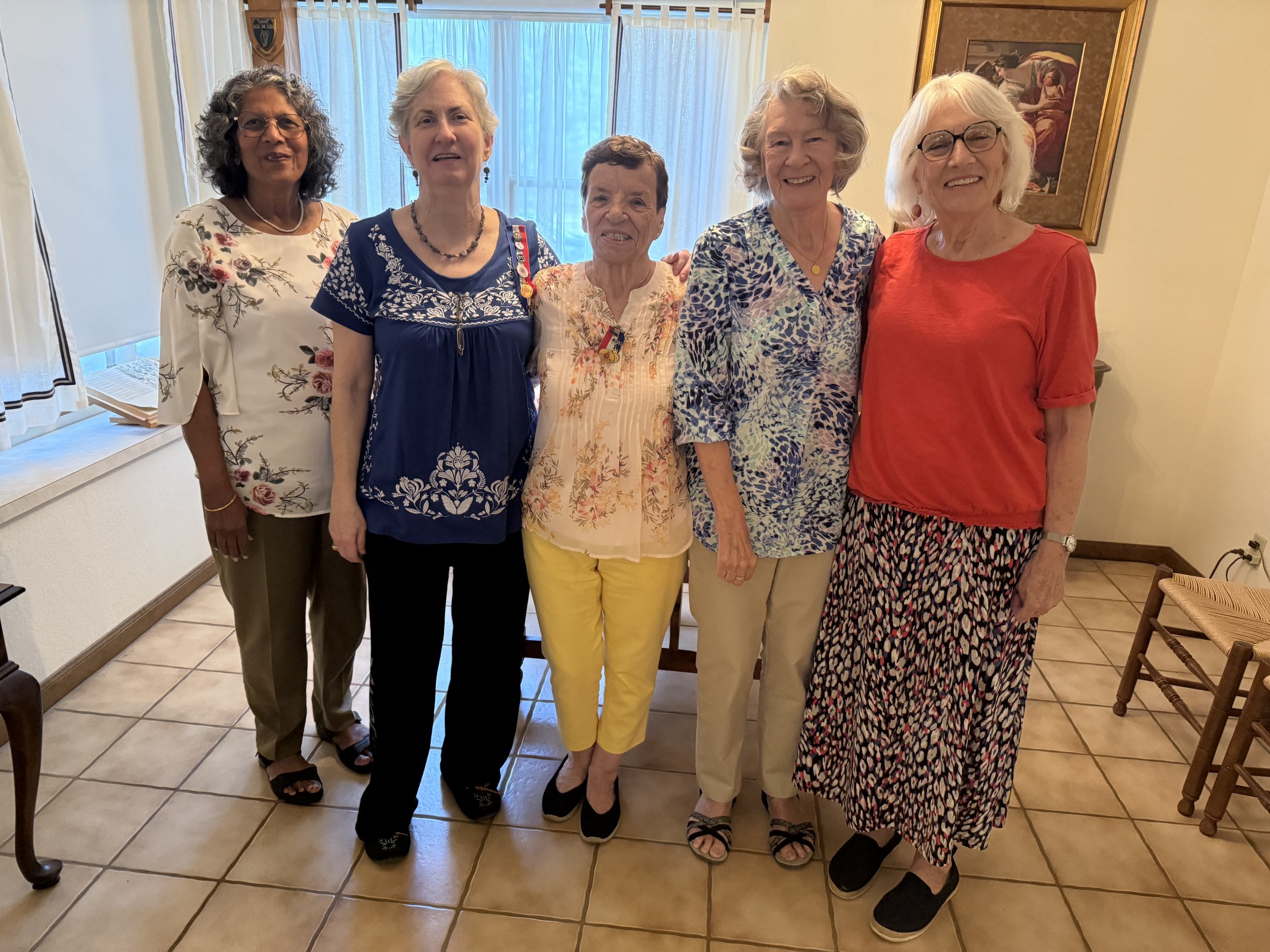  meeting last fall: Valerie Menezes, Valerie Ryan, Sandra Grant, Annette Hoffman, Jean Glauser 