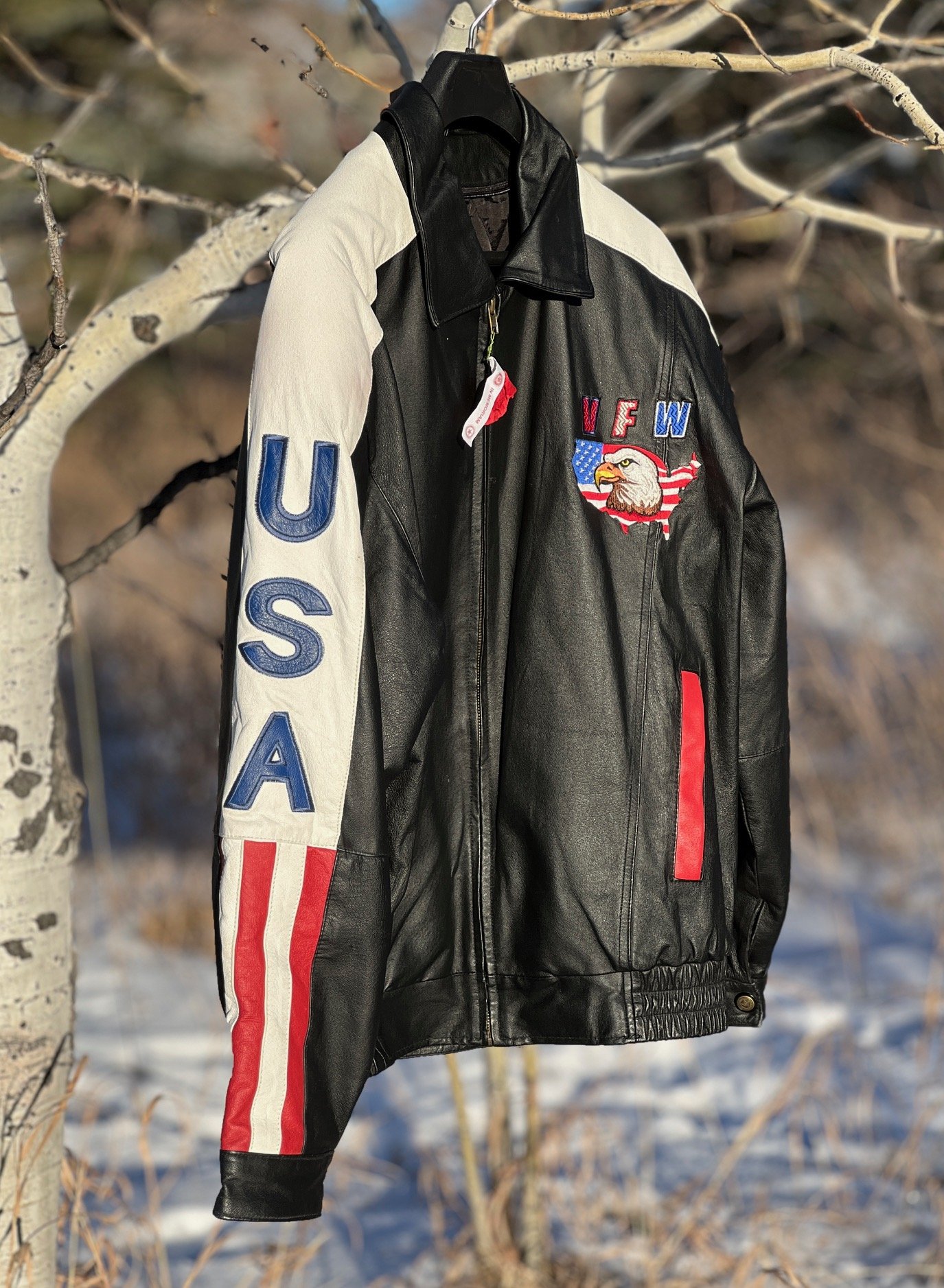 Leather VFW Jacket Men's XL
