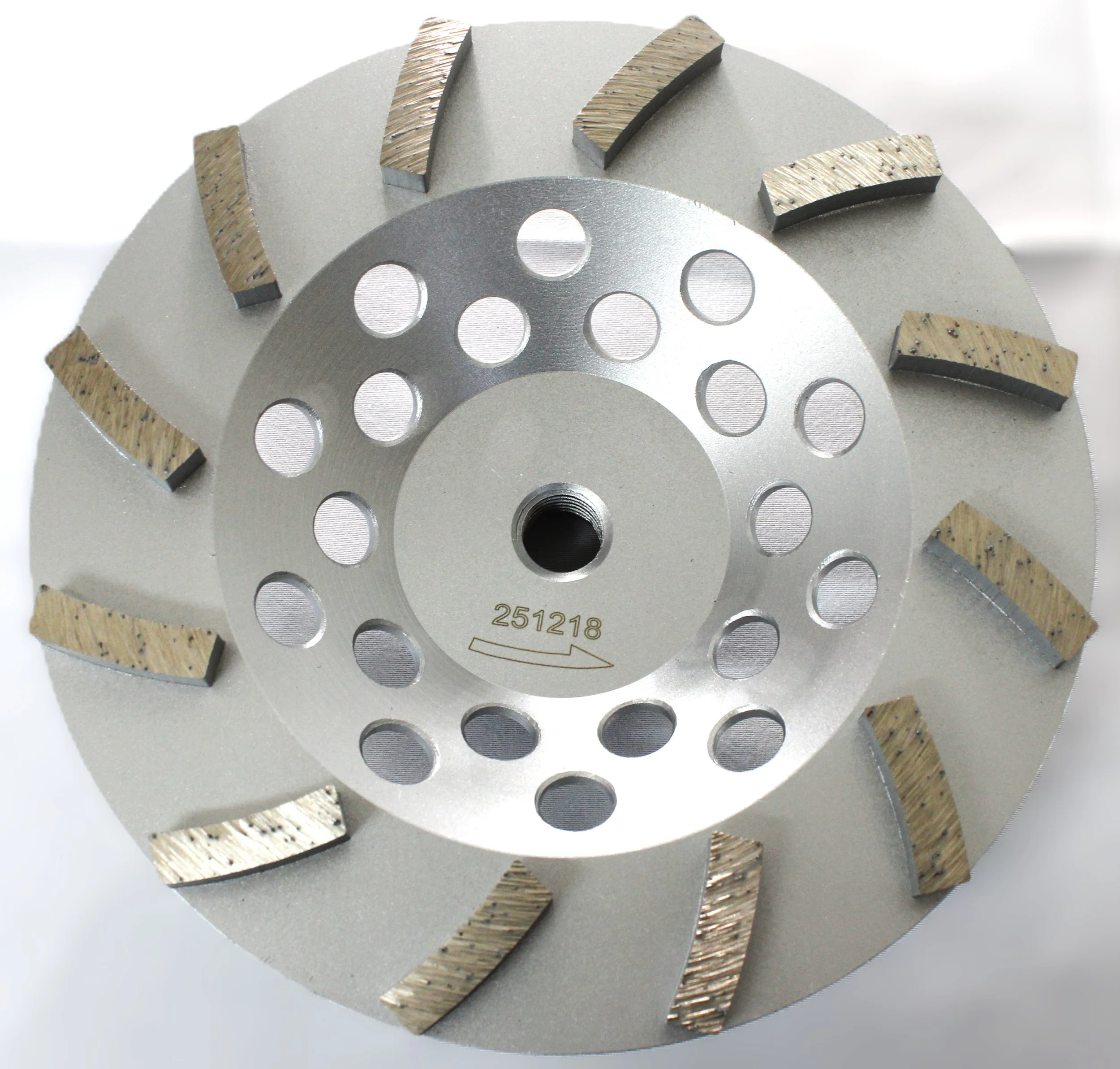 Cup Wheel - 12 Segments Turbo Style (Silver)