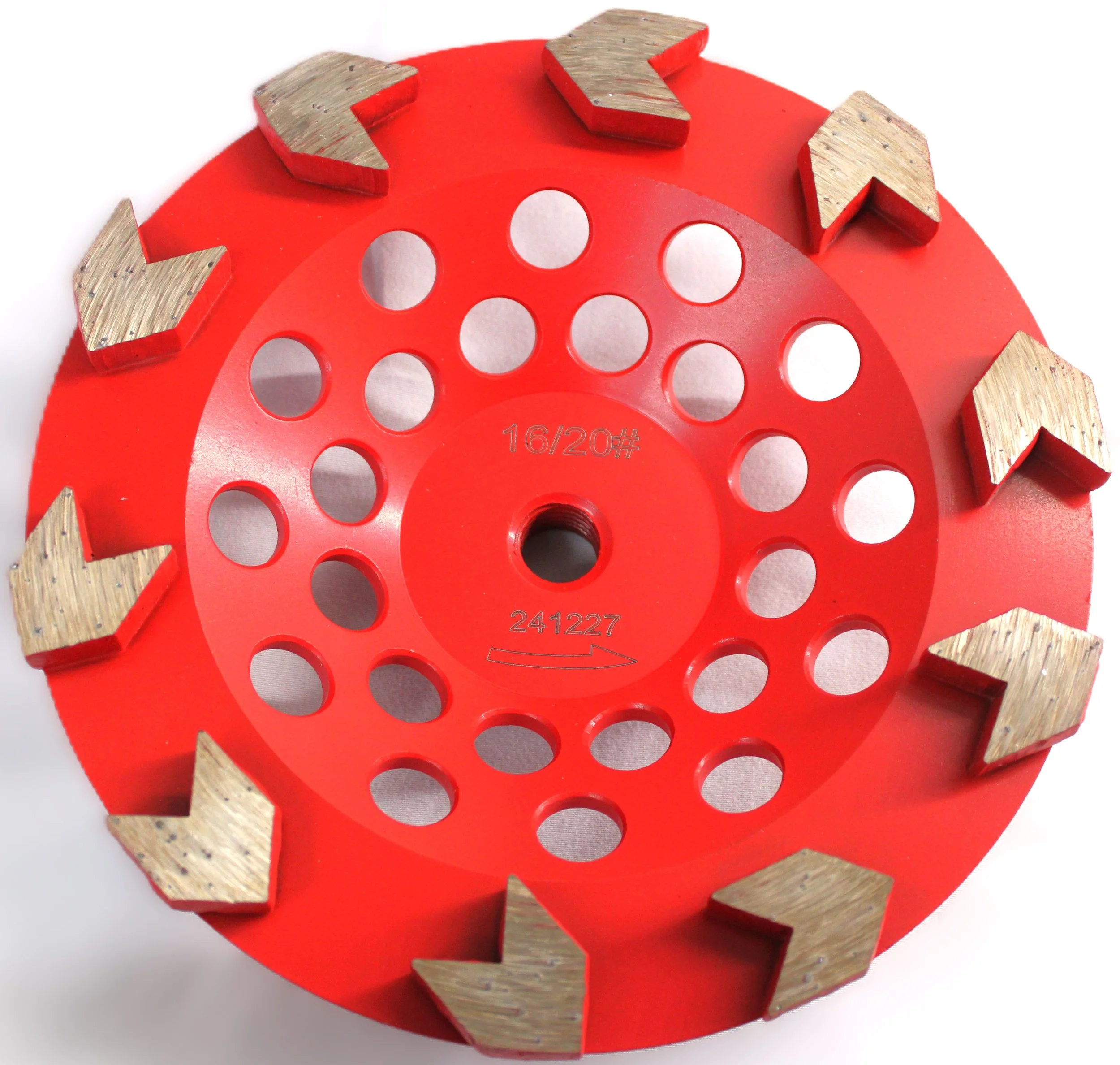 Cup Wheel - Arrow Segments Turbo Style (16#, Red)