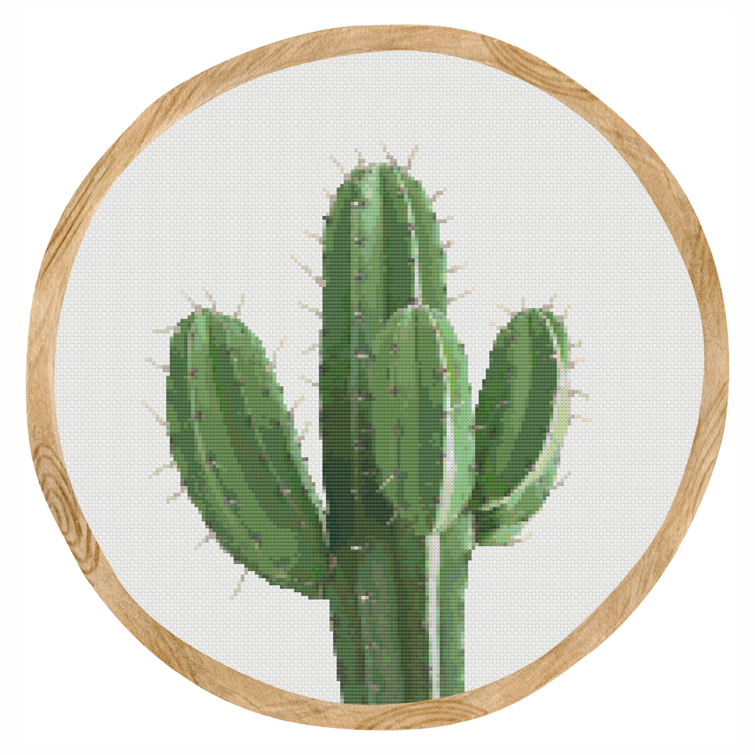 Classic Cactus Cross Stitch Pattern