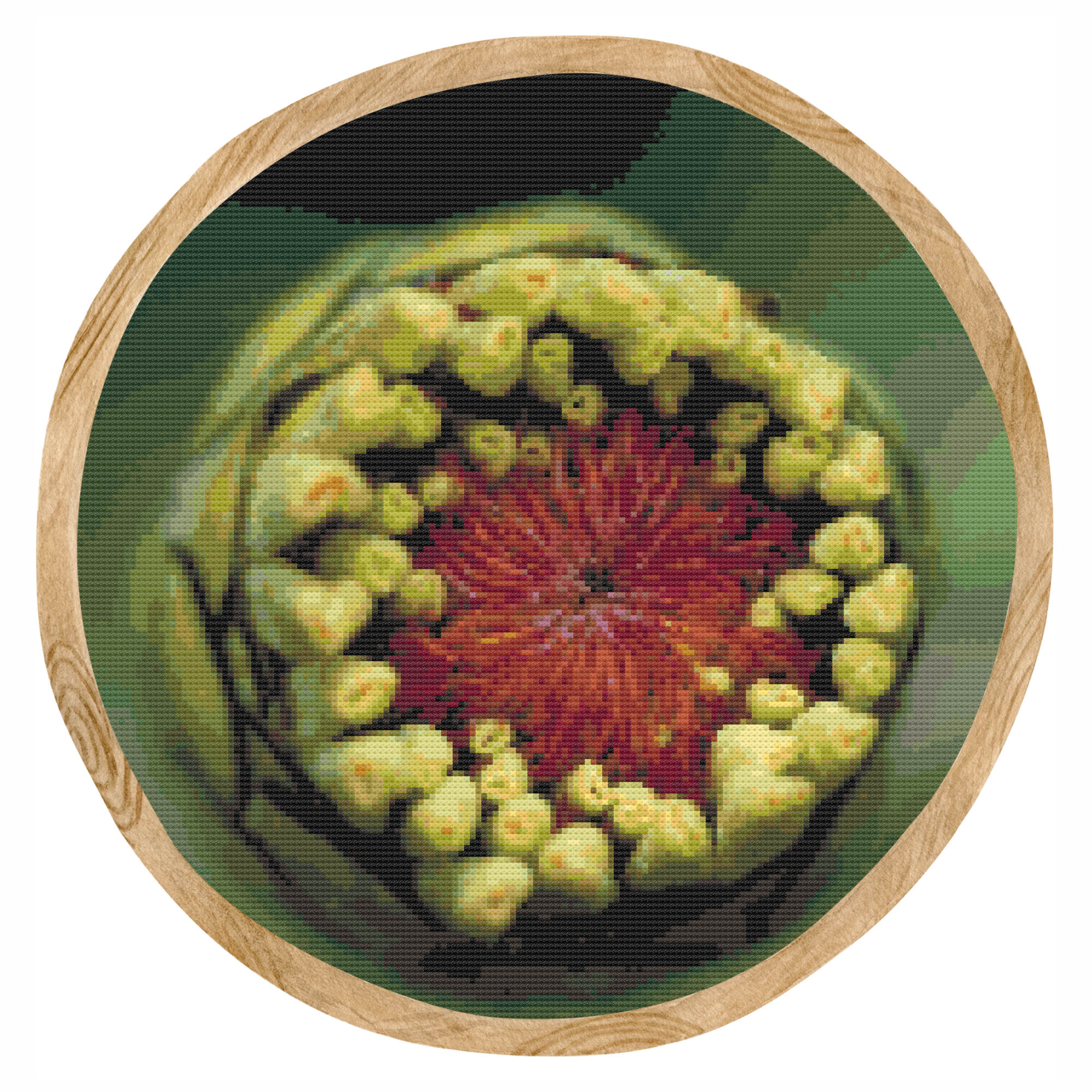Zinnia in Bloom Cross Stitch Pattern