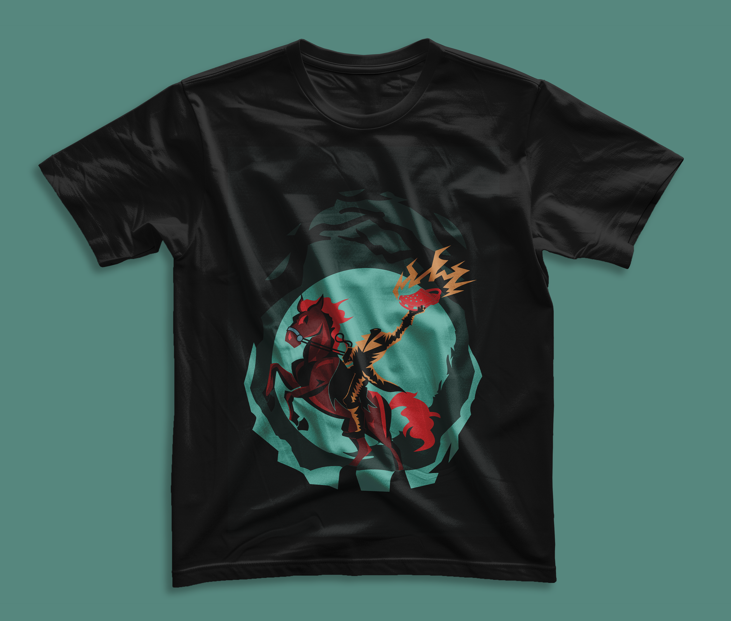 Crocs Halloween T-shirt Design /Technical Drawing