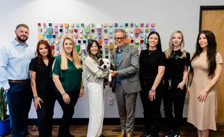 A group photo of the team at Delve Psychiatry, a leading provider of depression treatment options near Blue Diamond, NV.