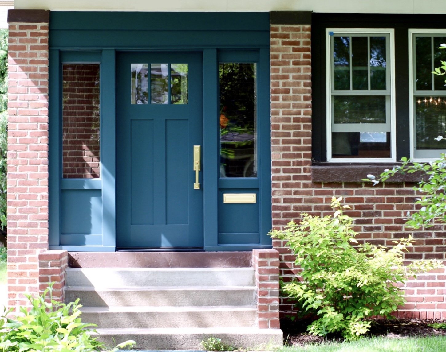 Custom built front door and windows