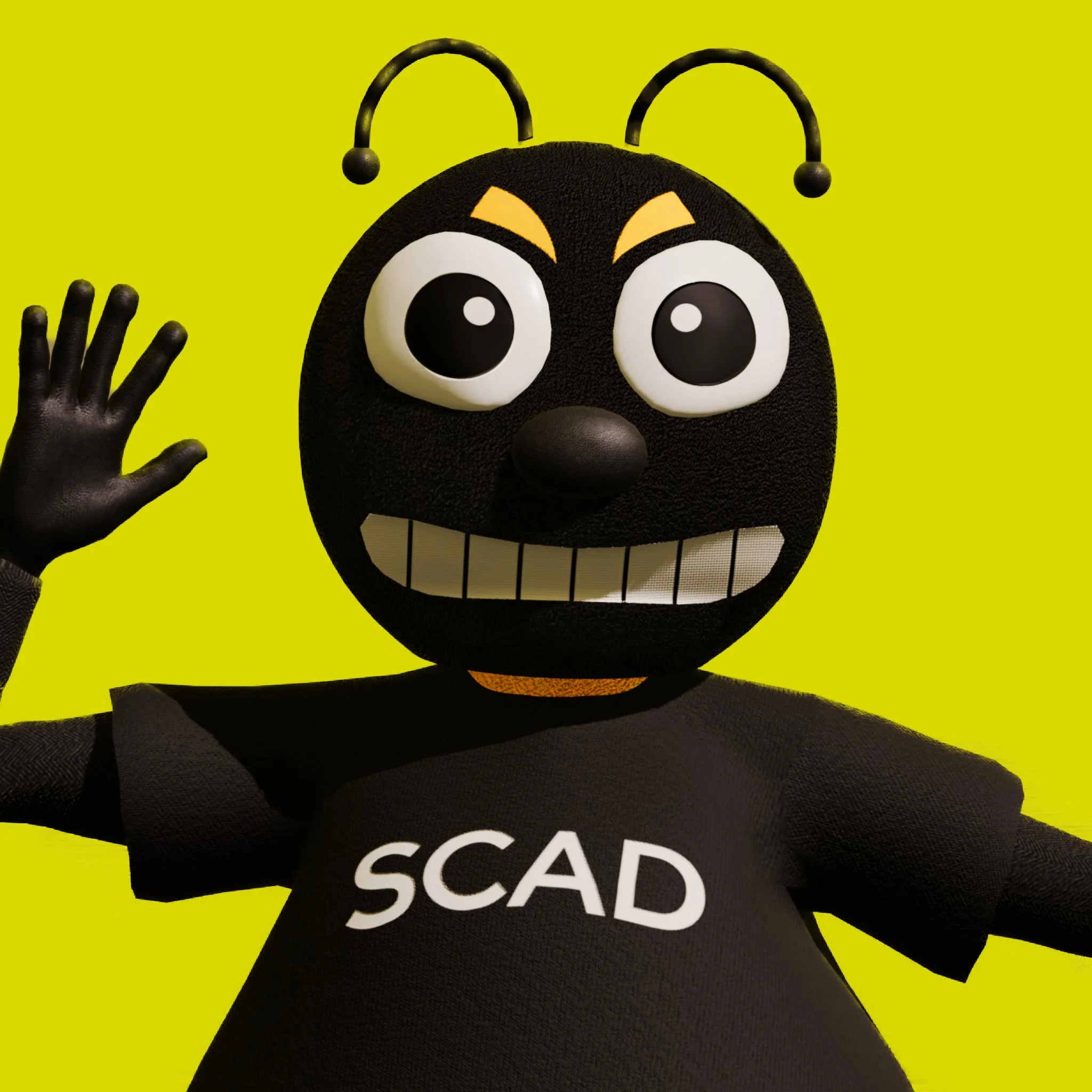 Art the Bee Mascot - 3D Character