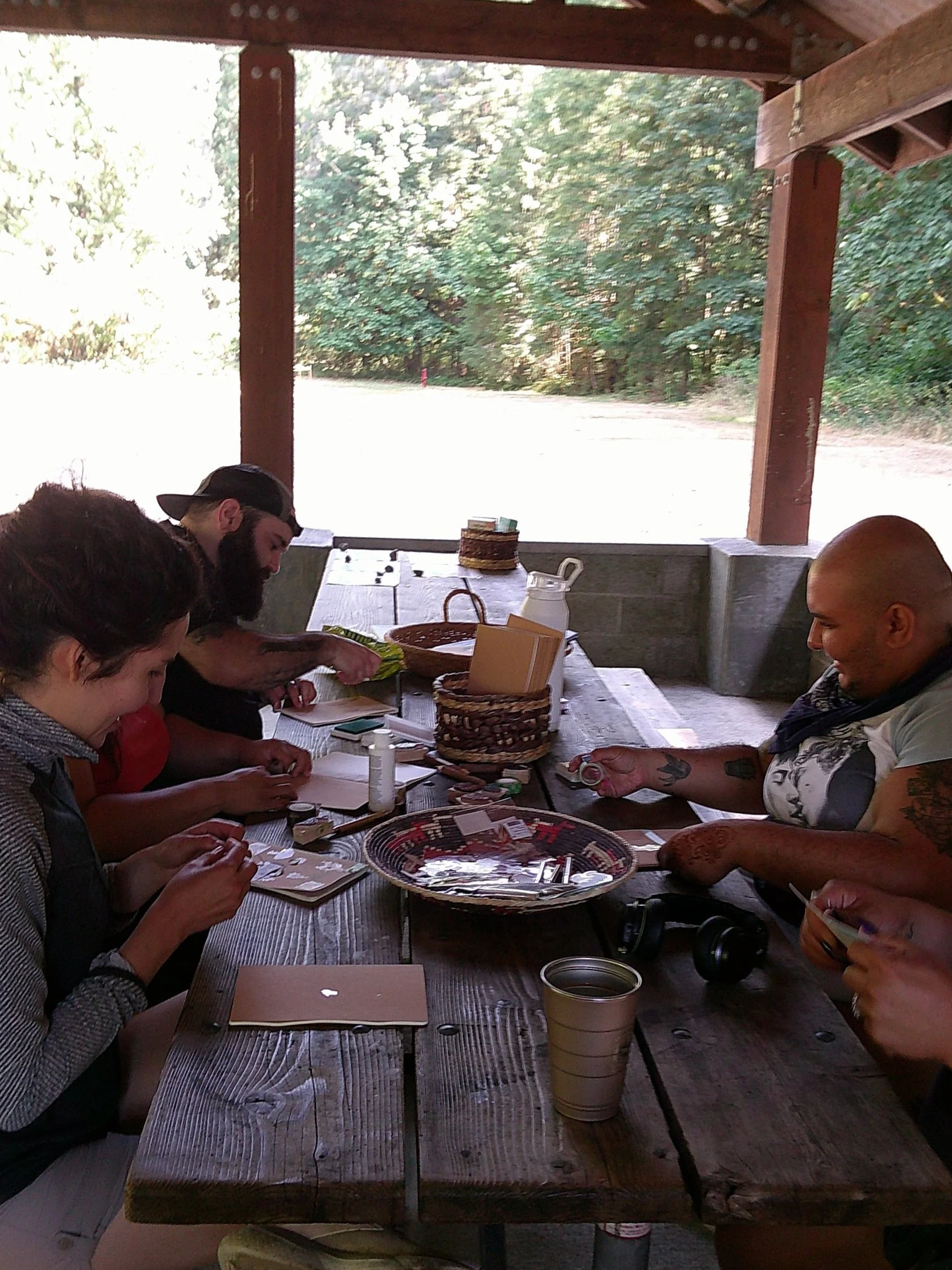 artists at work