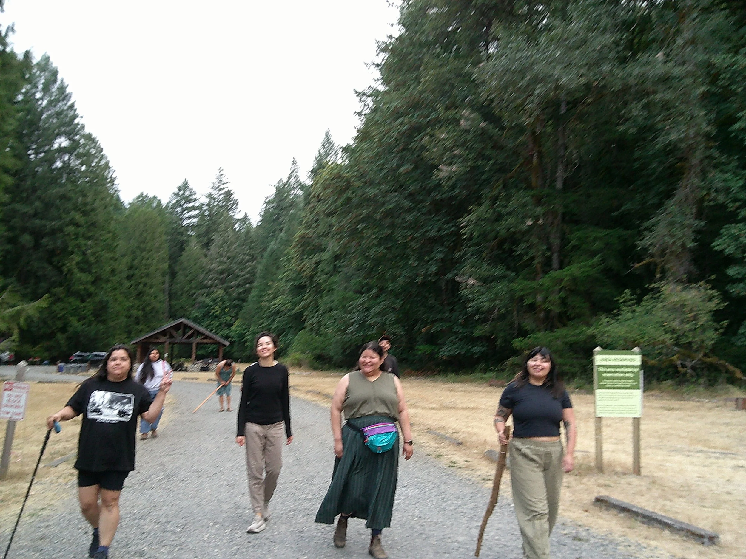 getting ready for a nature walk
