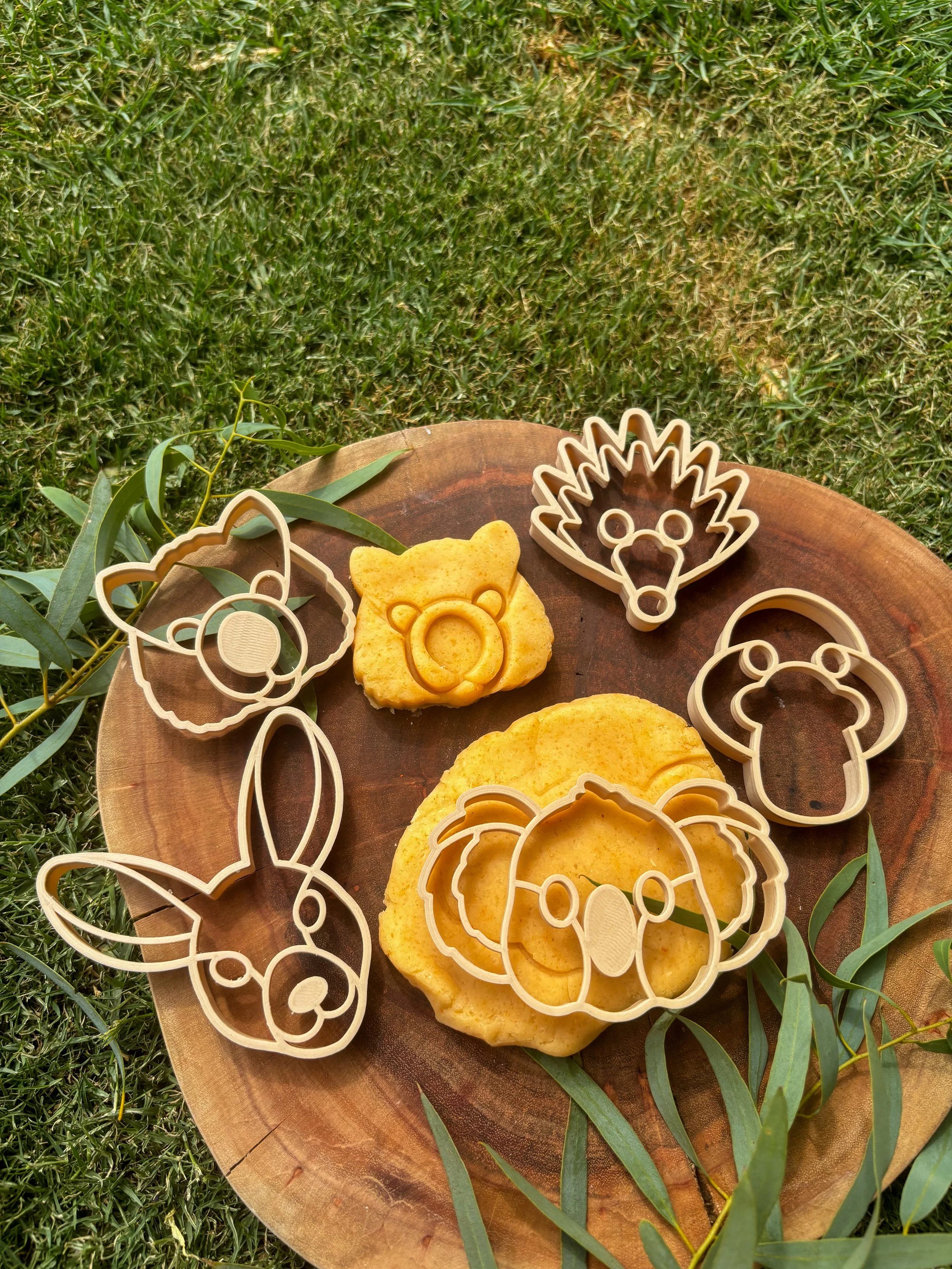Aussie Animal Face Eco Cutter Set