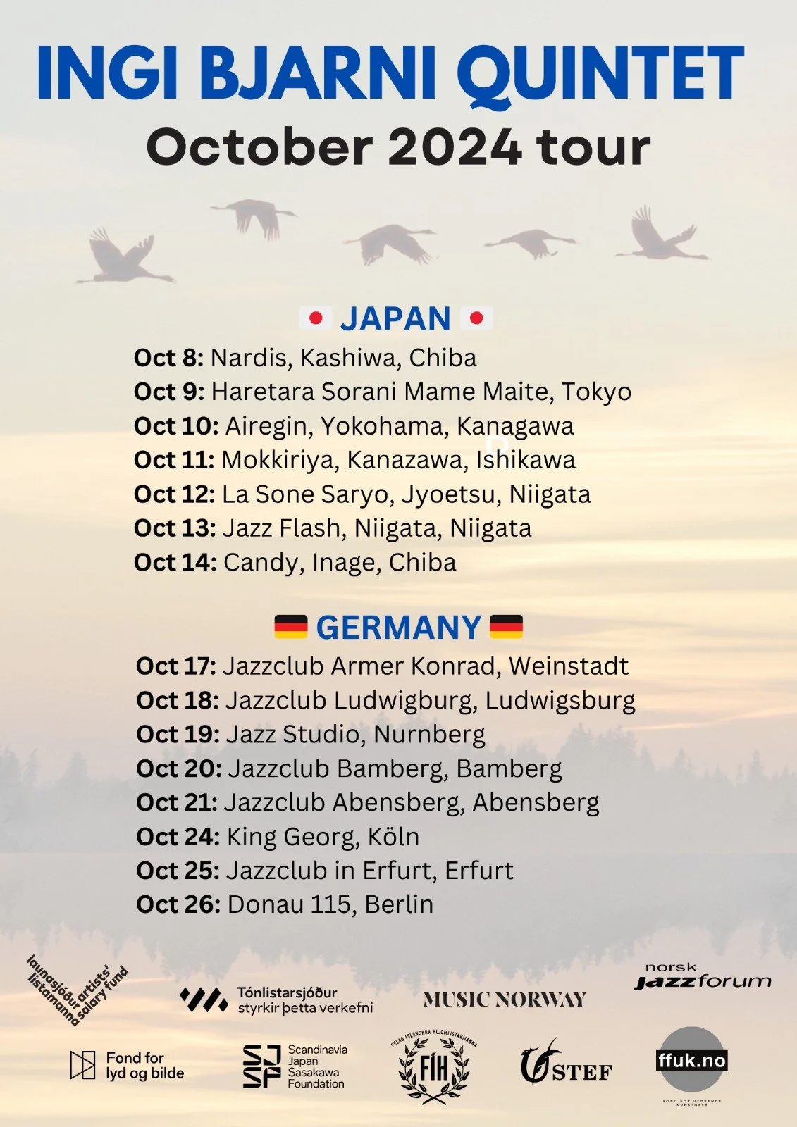Japan and Germany with Ingi Bjarni Quintet