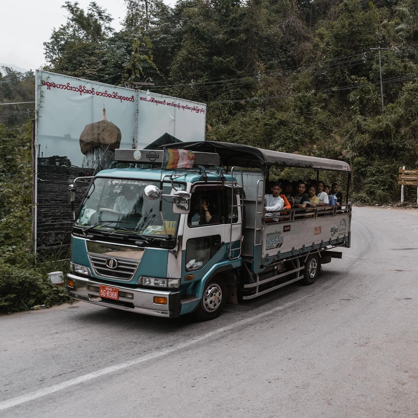 Anyone want to race downhill in a truck?? #kyaiktiyo #myanmar #instamyanmar #igmyanmar #visitmyanmar #myanmarburma #truck #mountain #race #goldenrock #asia #adventuretime #theothersidemyanmar #wanderlust #mytinyatlas #travelphotography #sony #sonya7i