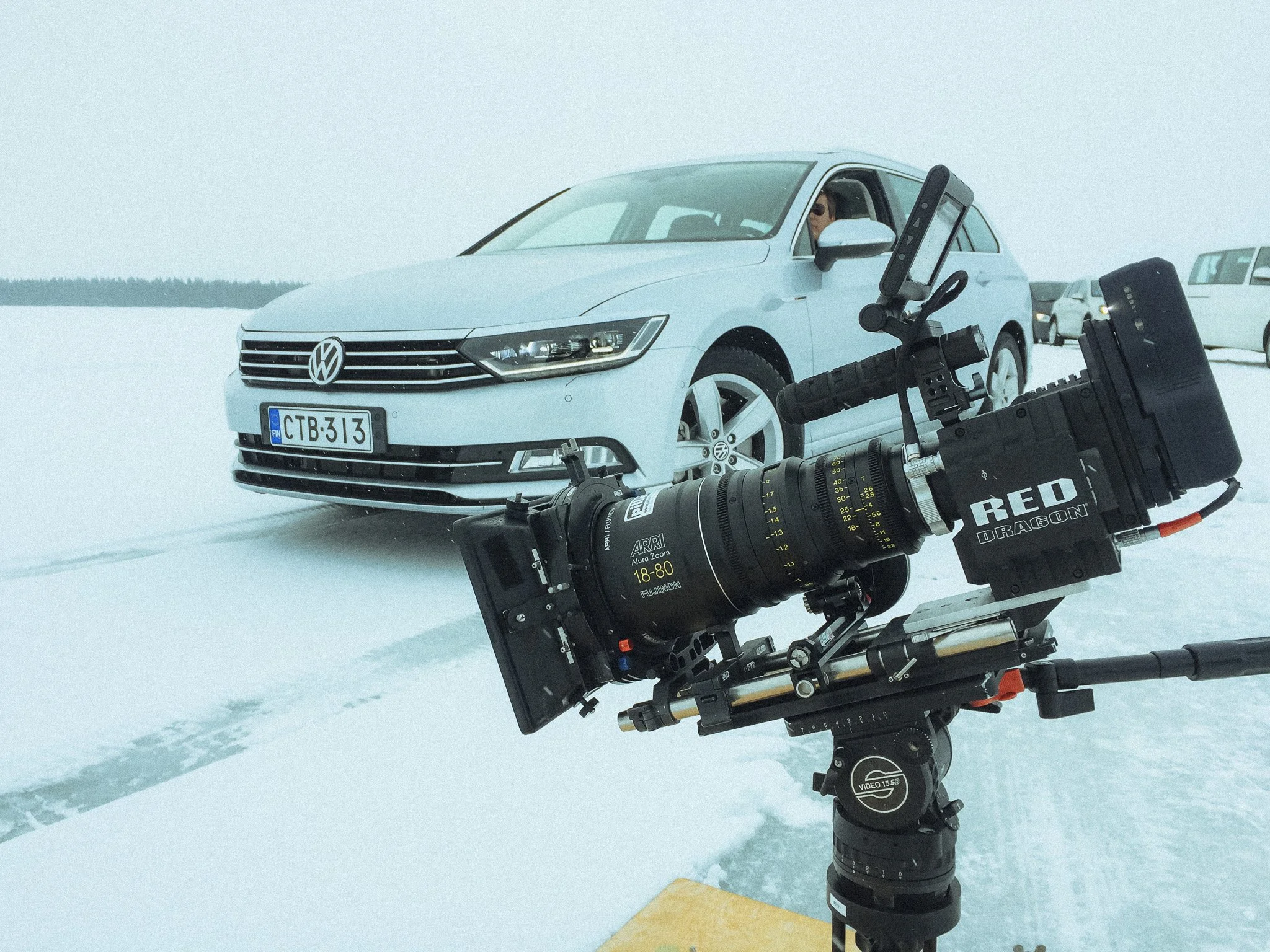 Making Of Frozen Lake Car2Car Shooting Lapland Finland