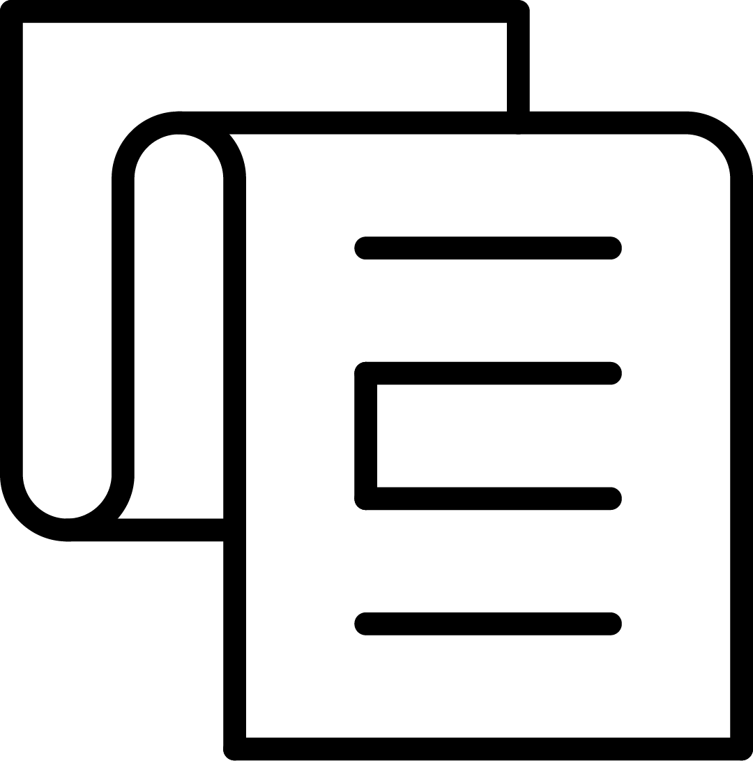 Ein Icon für den Inhalt von Printdesign