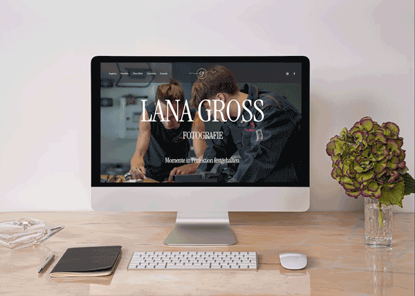 Website-Relaunch für Lana Gross Fotografie • Leistungen:  Webdesign und Umsetzung  • Website Analytics  • Integrierte Online-Terminvereinbarungen  • Responsive Webdesign