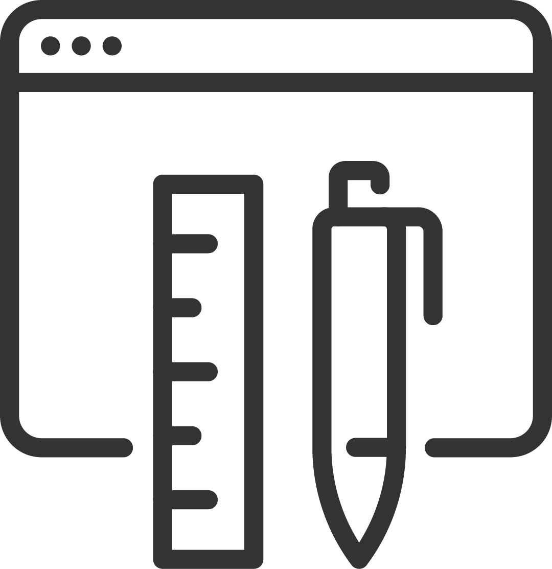 Ein Icon für ein Webdesign-Konzept