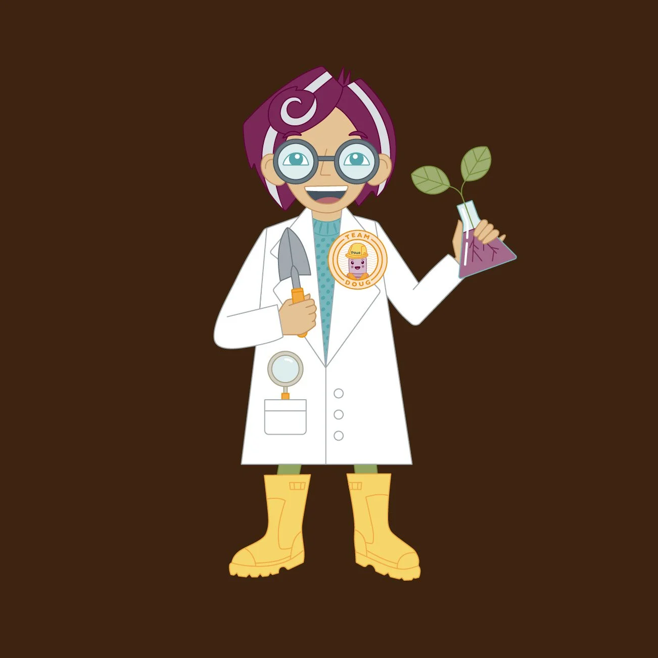 Airfield Estate: 'Soil Scientist' Character Illustration