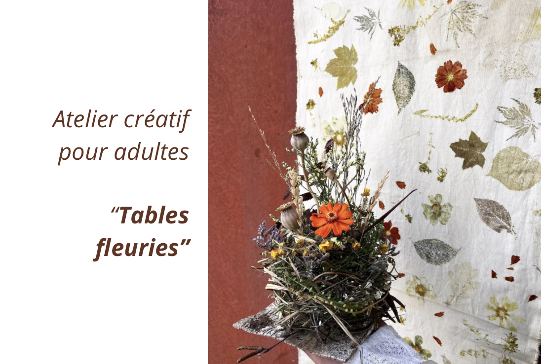 Table fleuries Atelier pour Adultes 