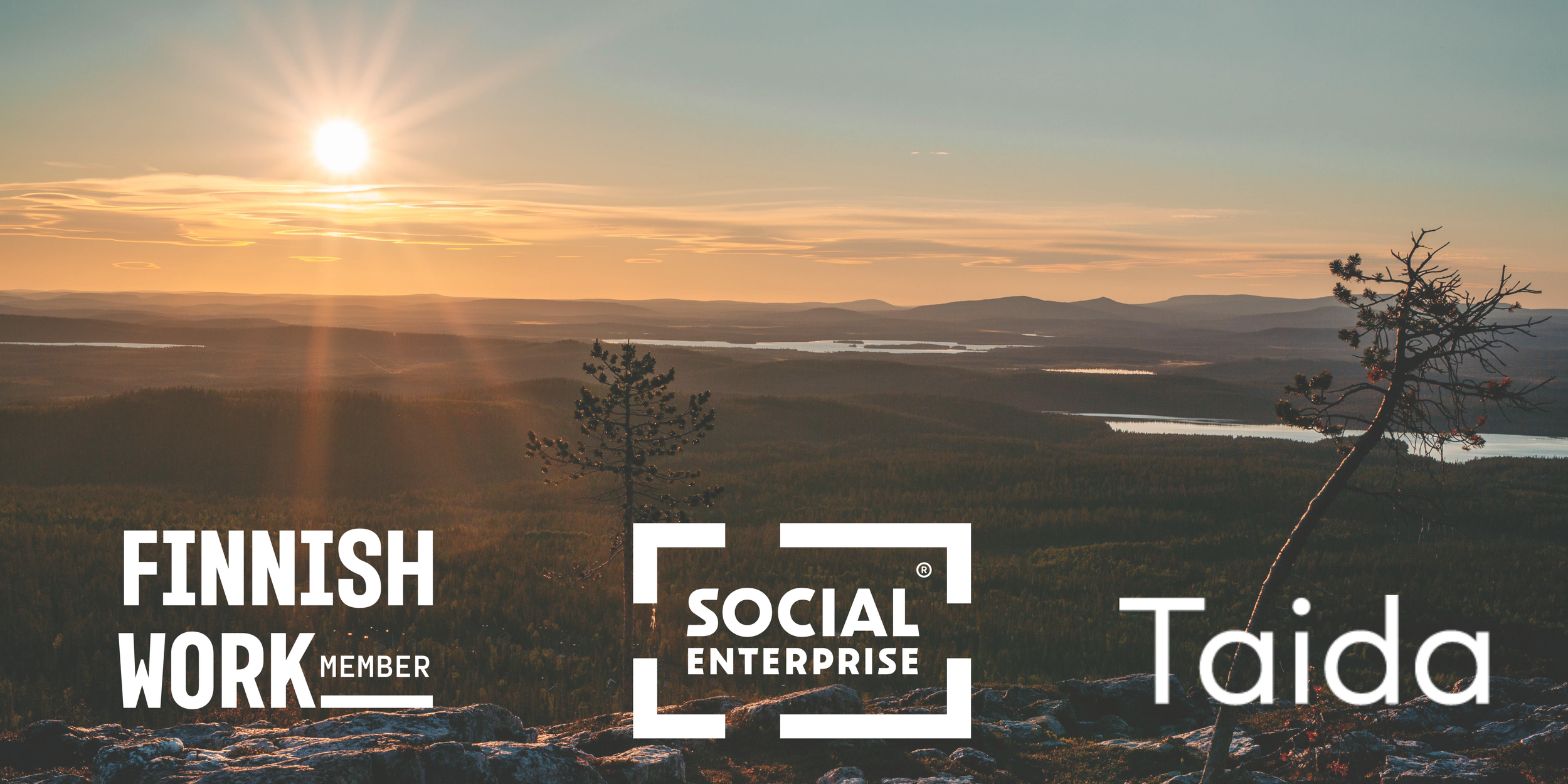 A picture of the logos Finnish work Social enterprise