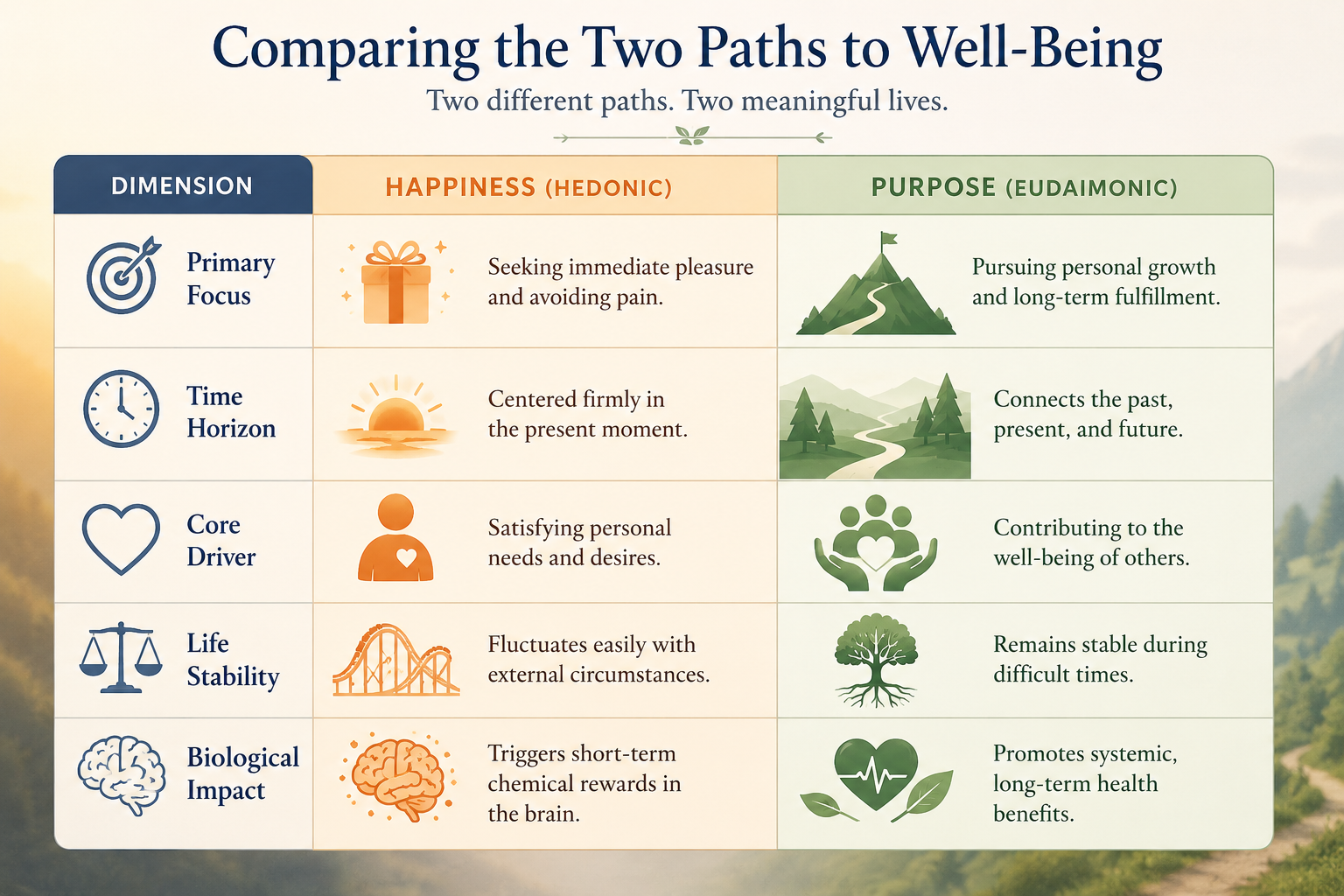 The Difference Between Happiness and Purpose: How to Find Real Meaning