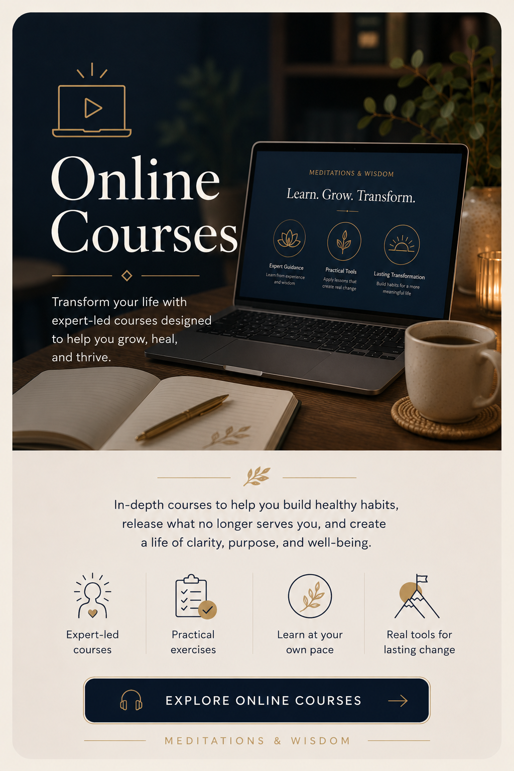 Explore transformative online courses