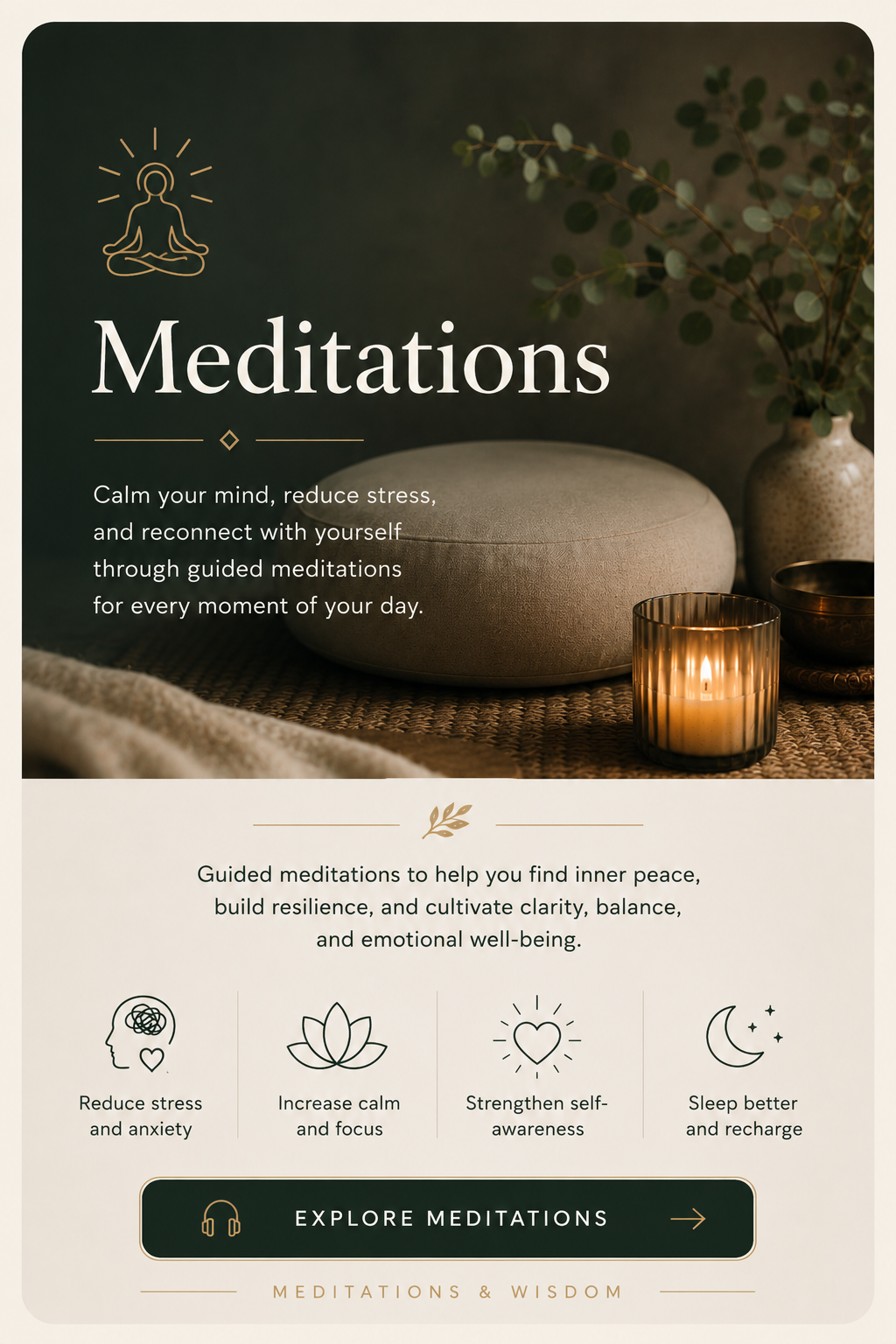 Calm and clarity through meditation