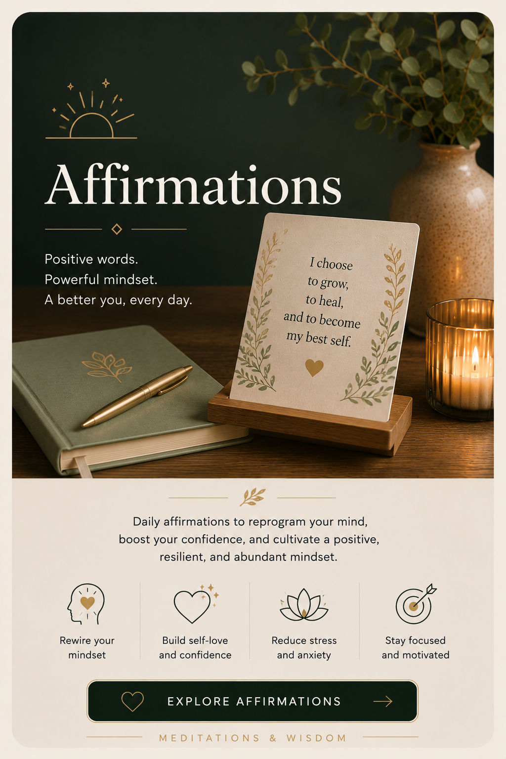 Affirmations for a better mindset
