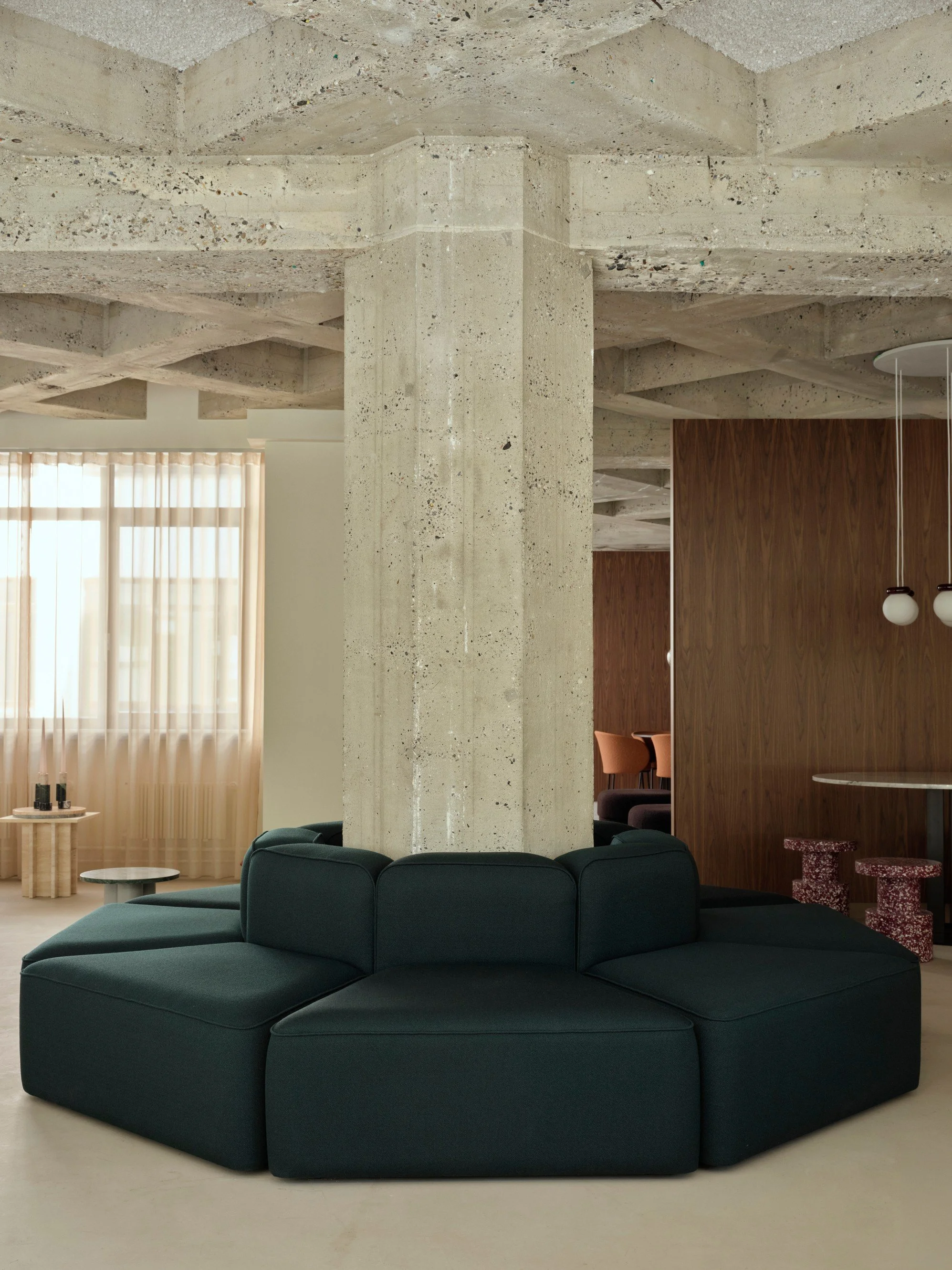 Rope divano modulare componibile design organico