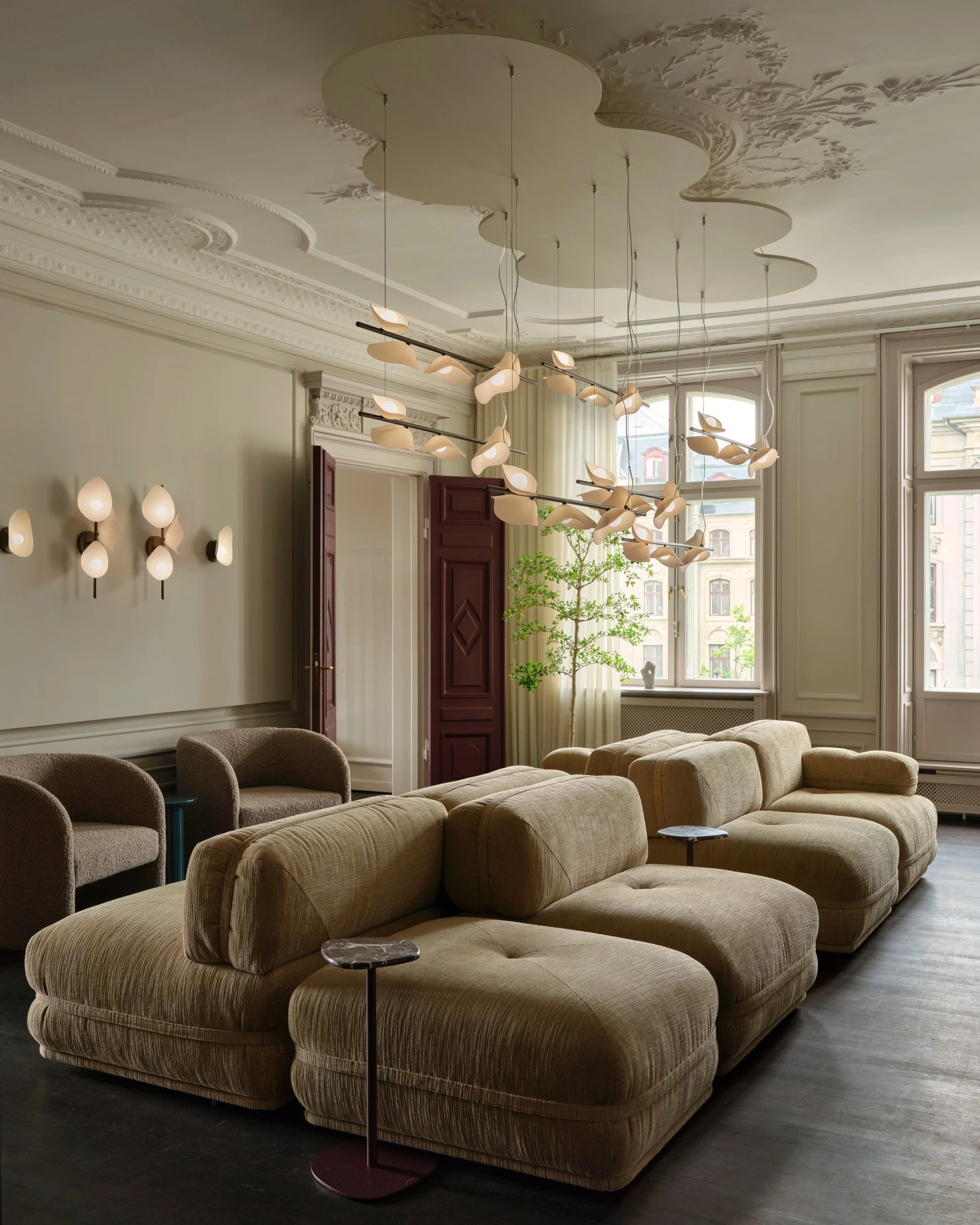 Florii pendant and wall lamp by Nika Zupanc
