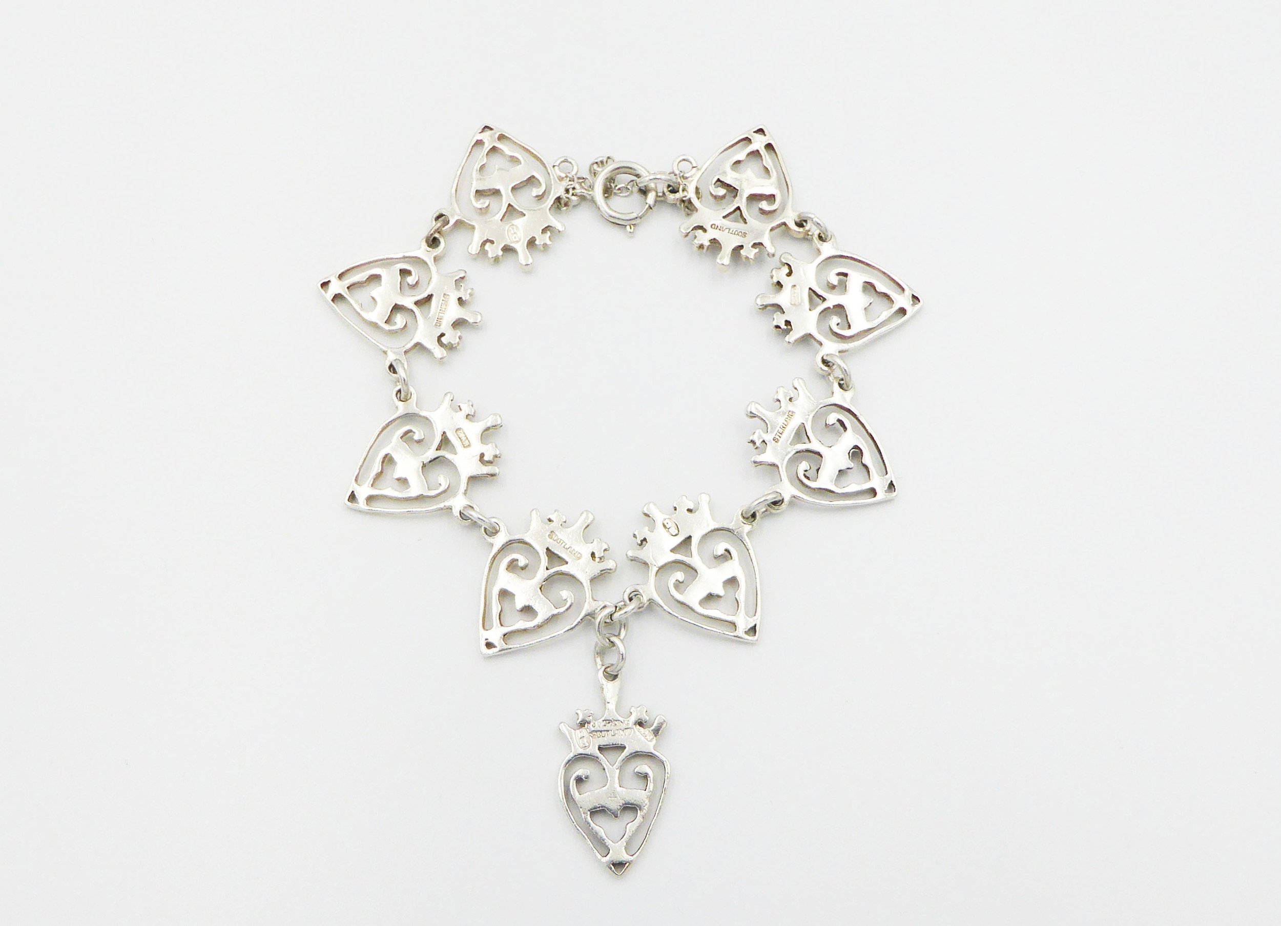 Vintage Luckenbooth Bracelet by Hamish Dawson-Bowman, East Kilbride & Strathaven - reverse