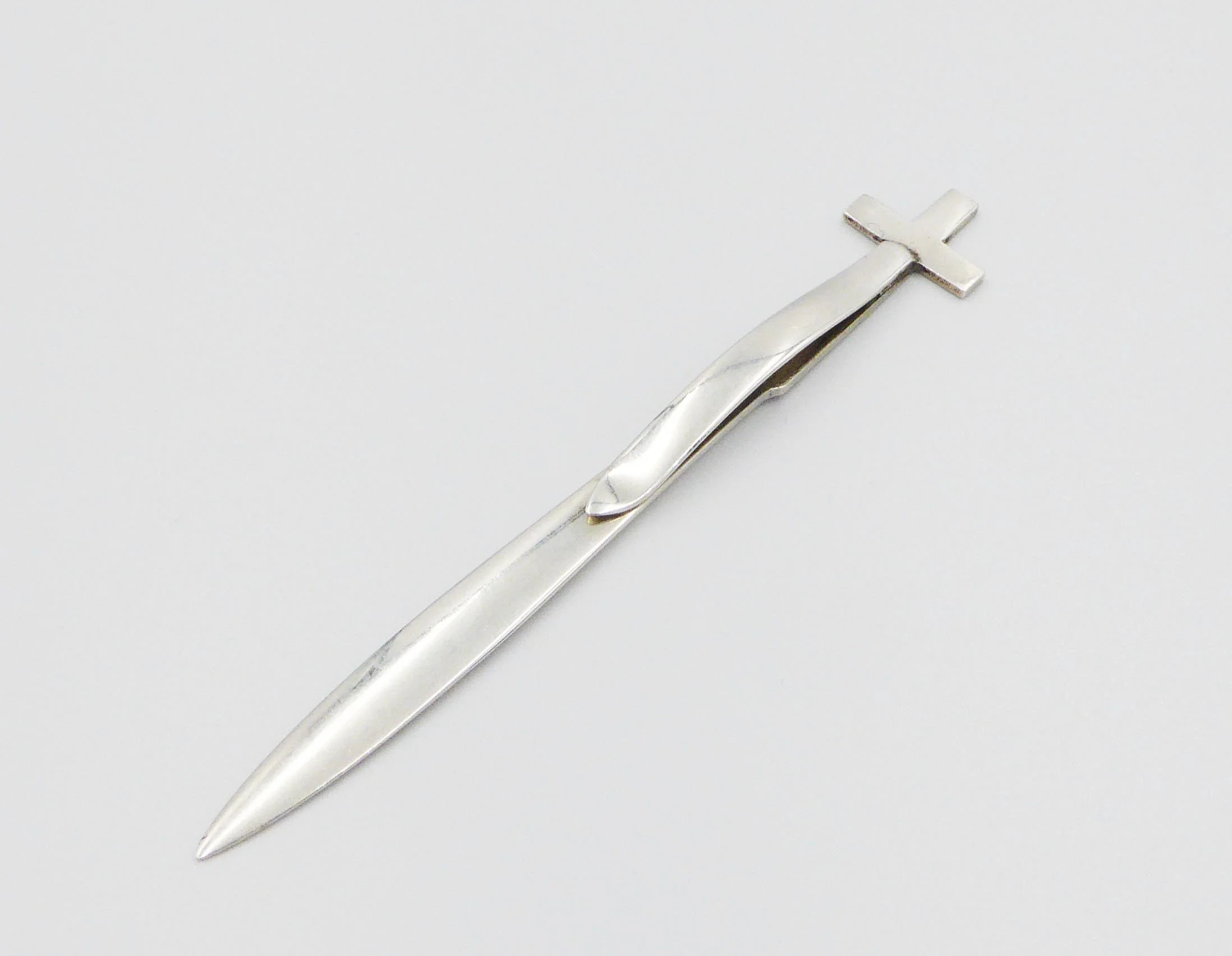 Antique silver bookmark by William Robb, Ballater, 1919 - reverse