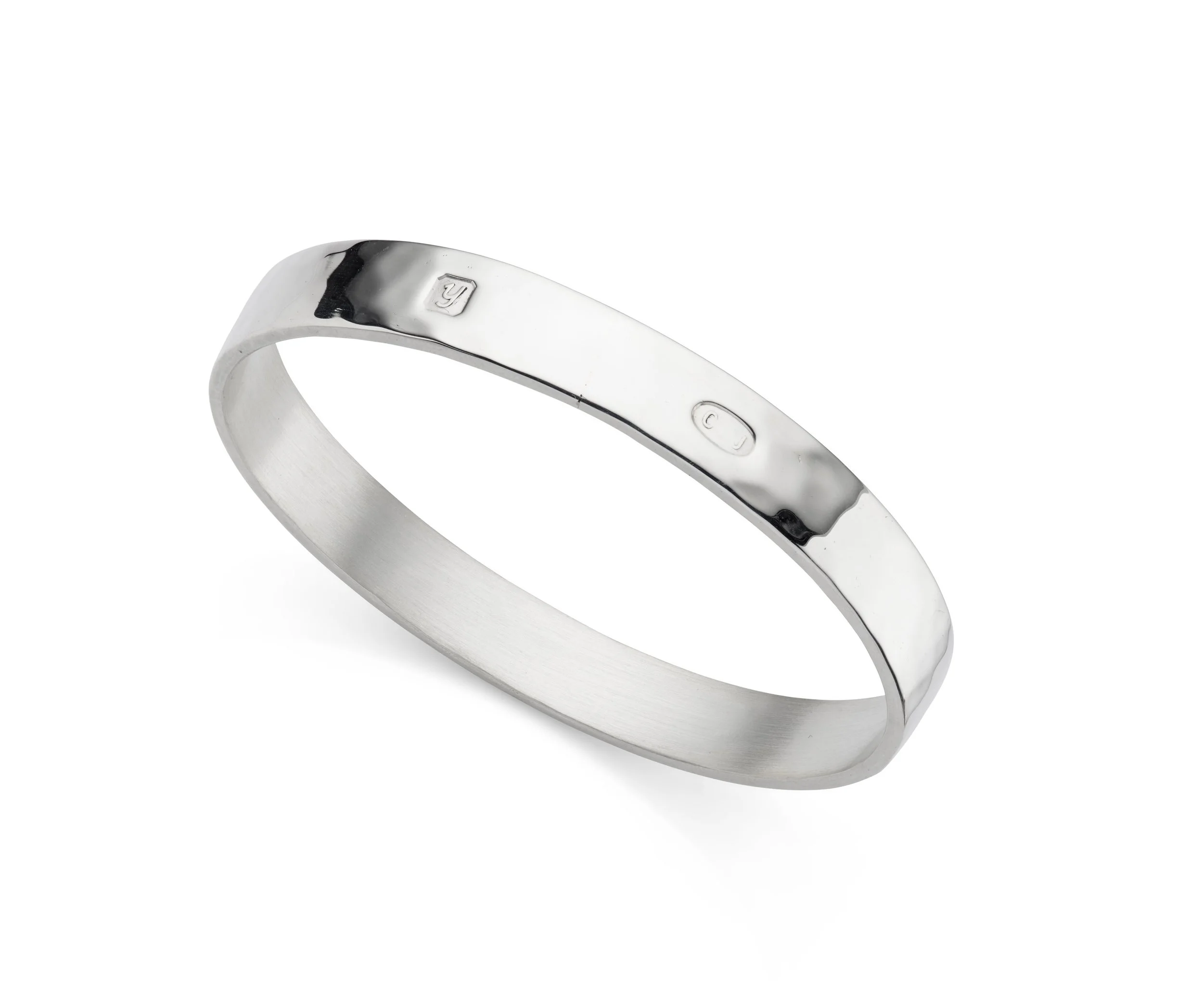 Vintage silver bangle by Christian St John, hallmarked Edinburgh, 1998 - 2