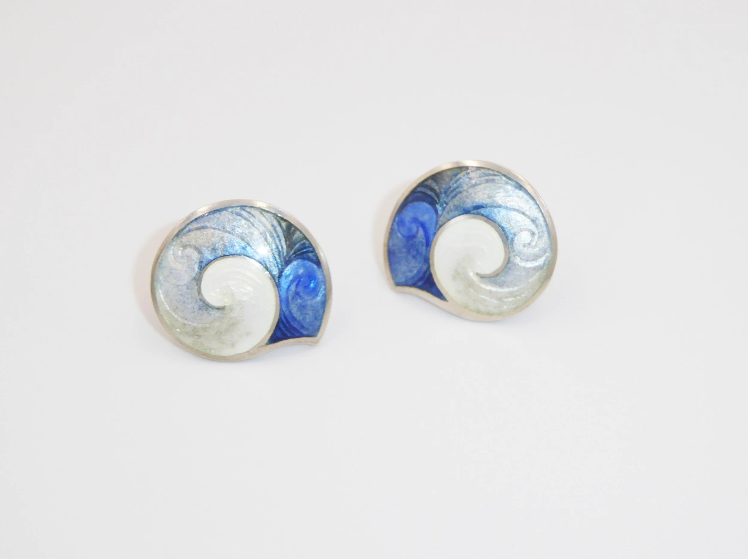 ‘Shell’ Earrings by Jane Short, Brighton, England