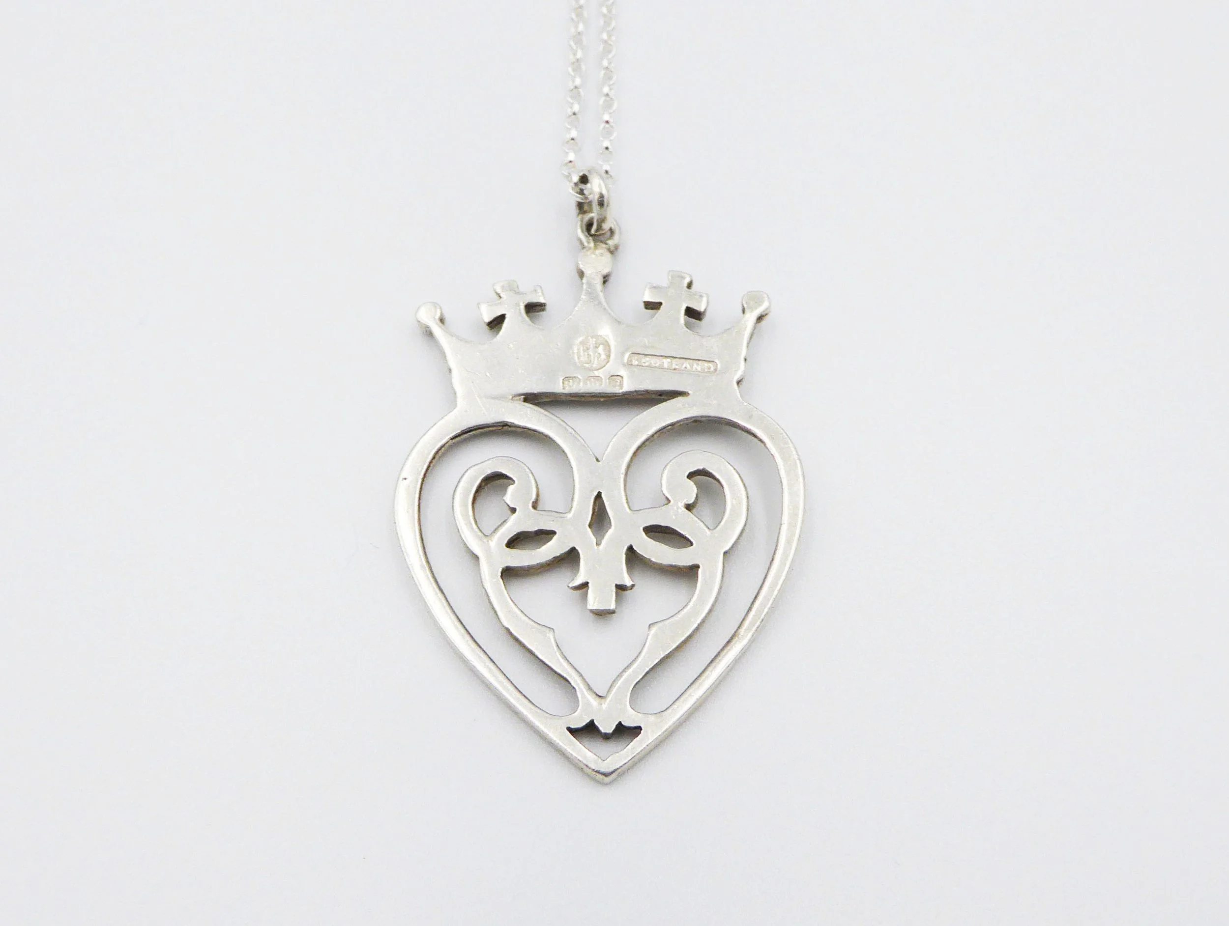 Vintage Luckenbooth Pendant by John Hart, Glasgow, 1968 - reverse