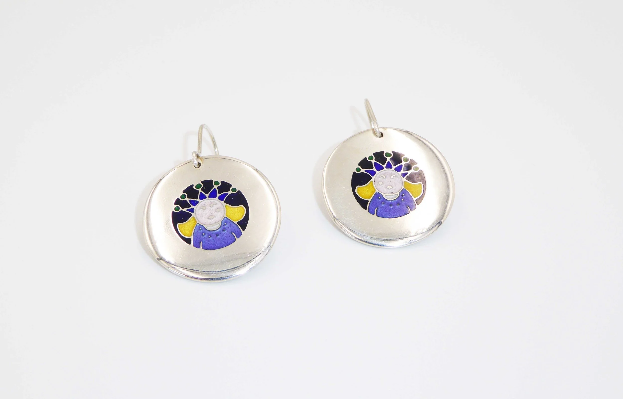 Earrings by Jane Moore, Leamington Spa, England