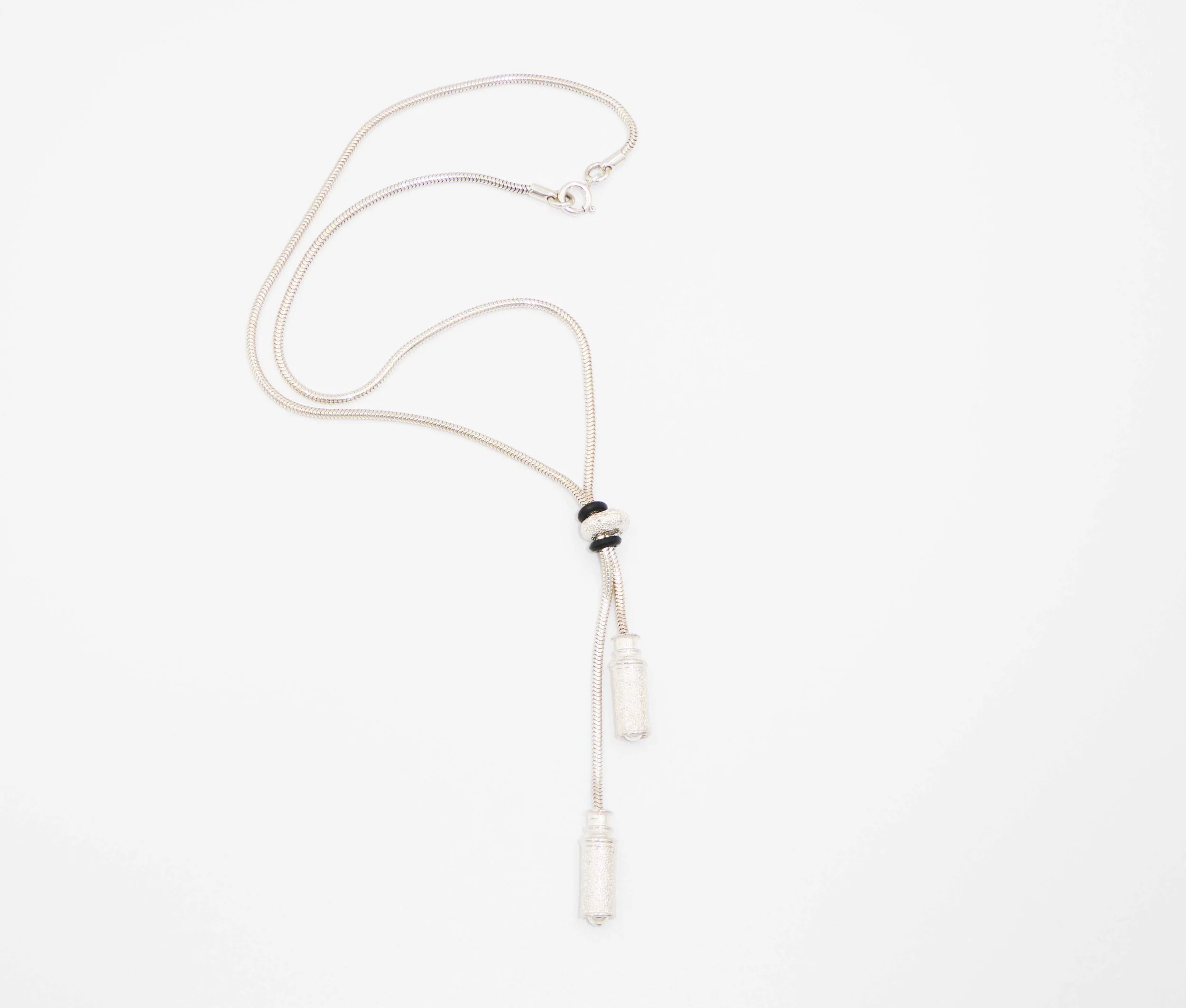 Silver necklace by Sarah Tomlin, Washington, hallmarked London, 2002 - full