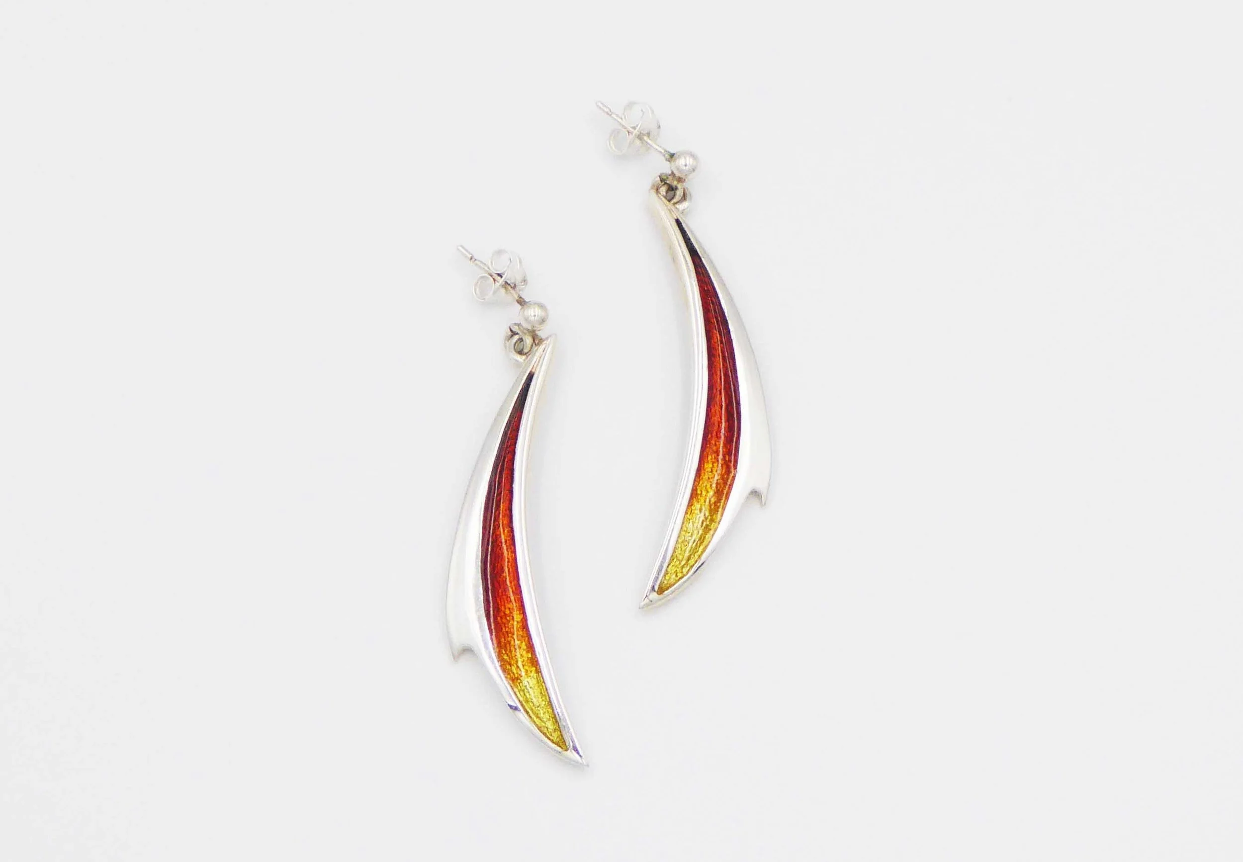 ‘New Wave’ Earrings by Sheila Fleet, Orkney