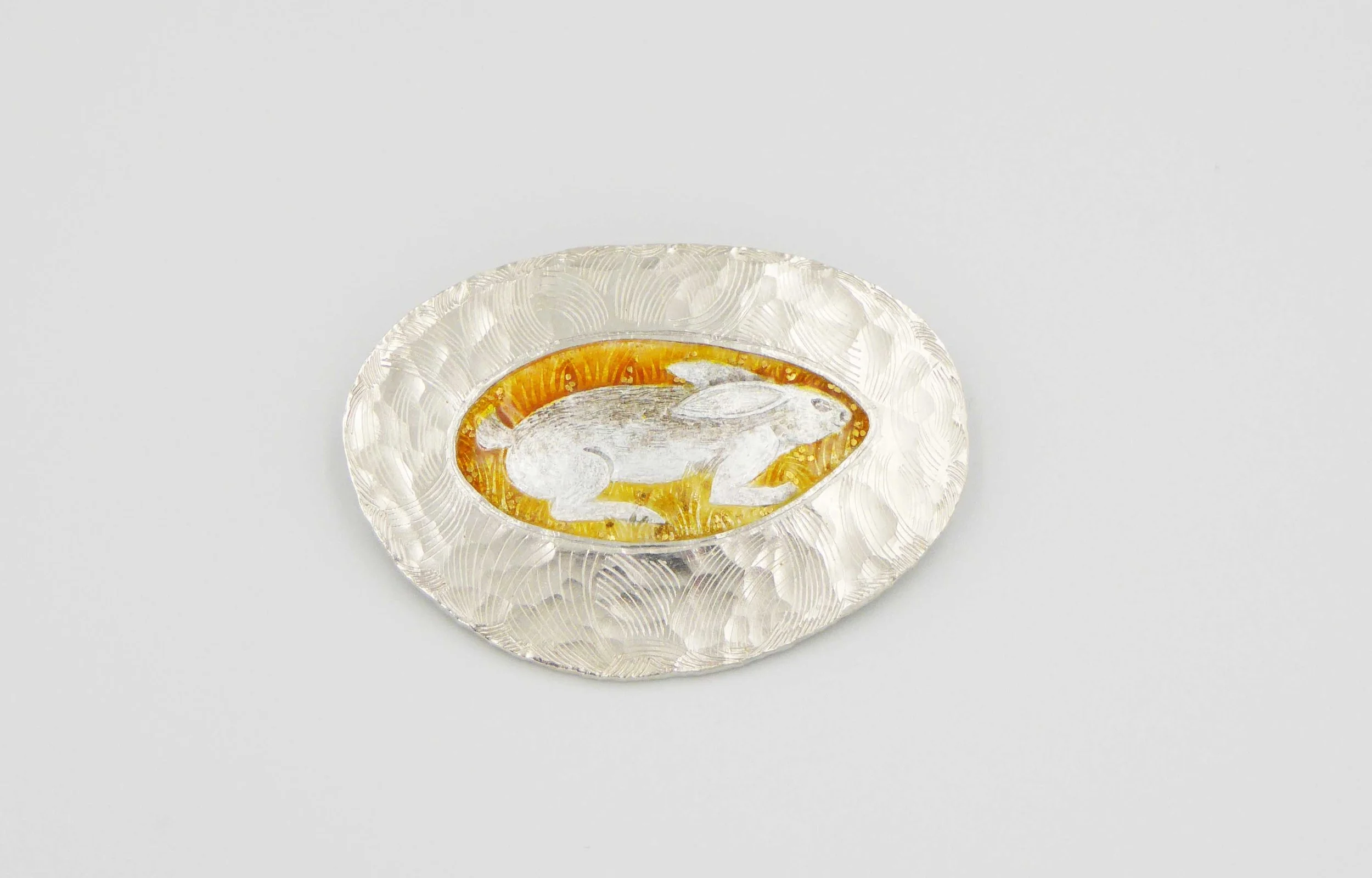 ‘Hare’ Brooch by Jane Short, Brighton, England