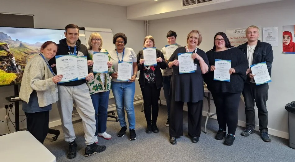 Community researchers having completed 6 weeks training.