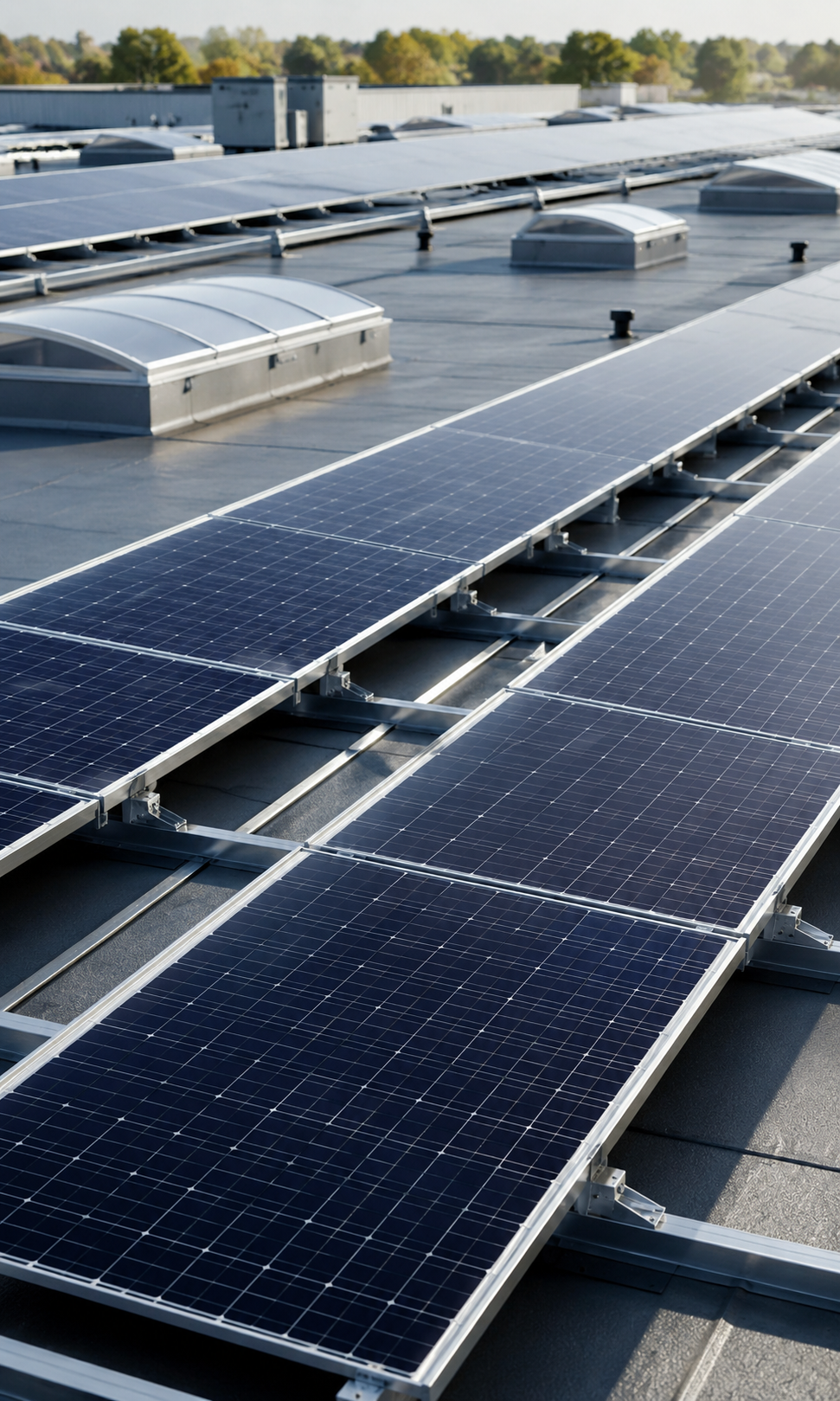 Vertragsunterzeichnung für die Verpachtung eines Gewerbedachs für Photovoltaik