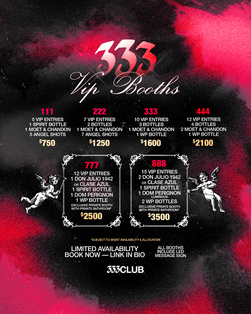 BOOK A VIP BOOTH - 333 CLUB Melbourne — 333 CLUB